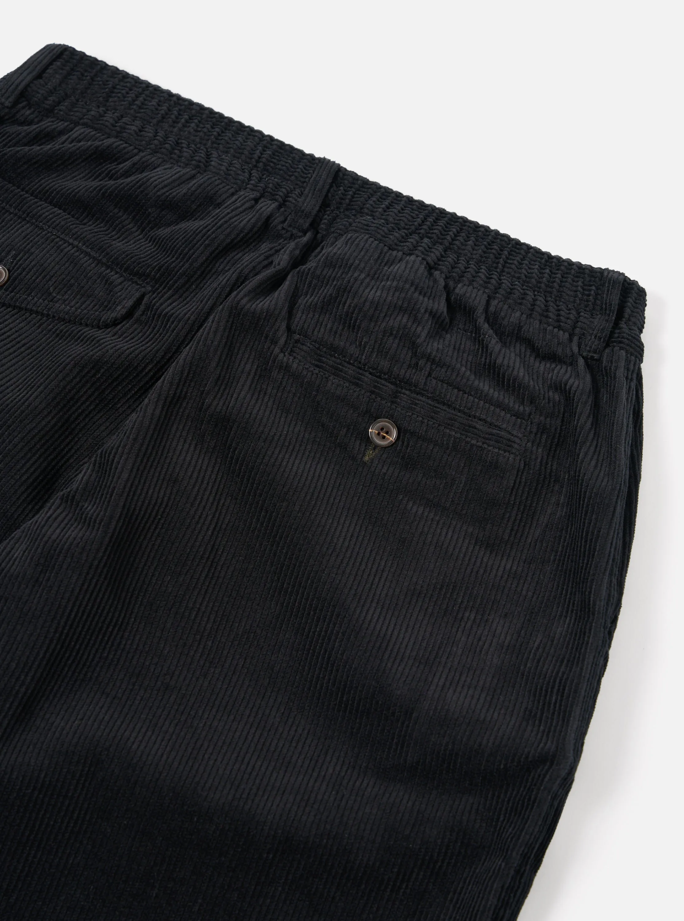 Universal Works Pleated Track Pant in Black Cord sold by Universal Works product image thumbnail 4