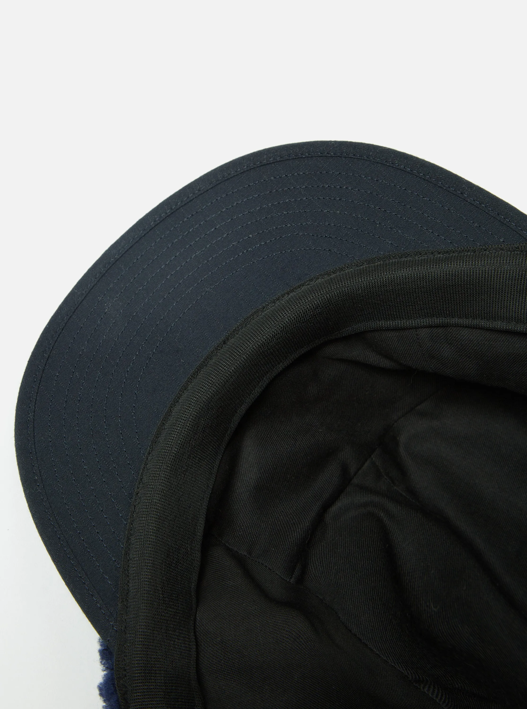 cableami® Jet Cap in Navy Boa Fleece sold by Universal Works product image thumbnail 5