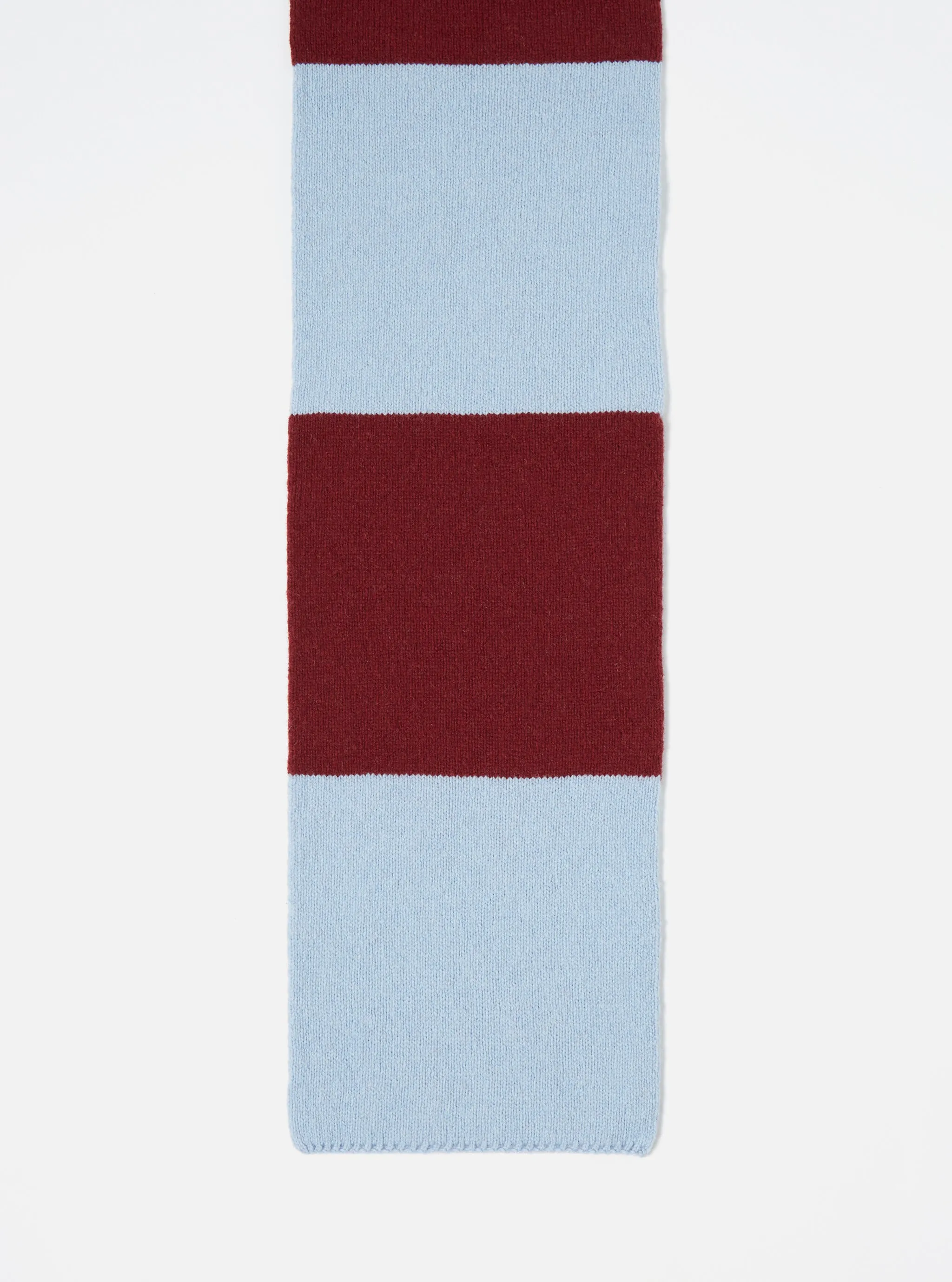 Sky/Claret Soft Wool Deluxe Football Scarf sold by Universal Works product image thumbnail 2