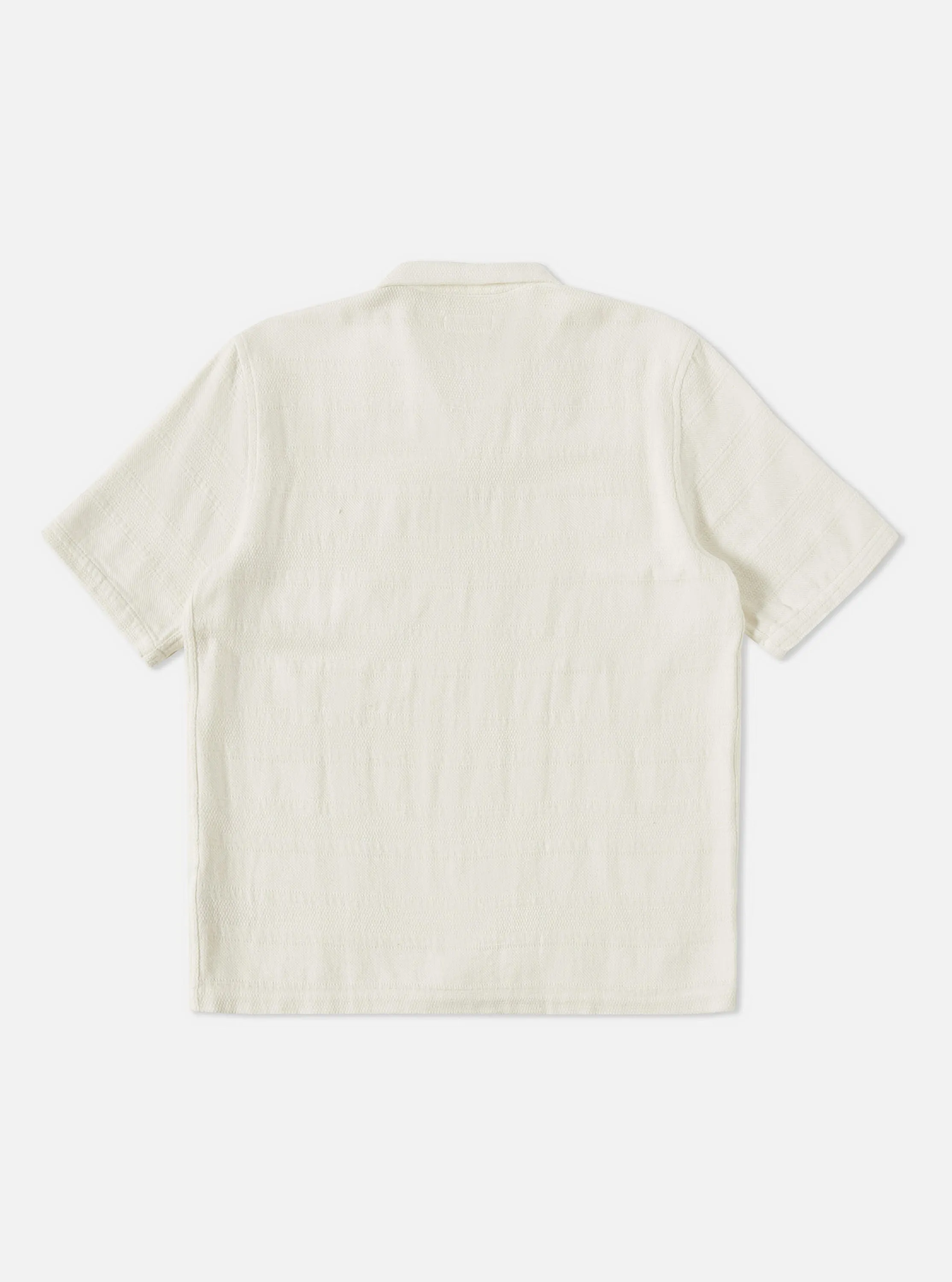Universal Works Road Shirt in White Tipzzi Stripe sold by Universal Works product image thumbnail 3