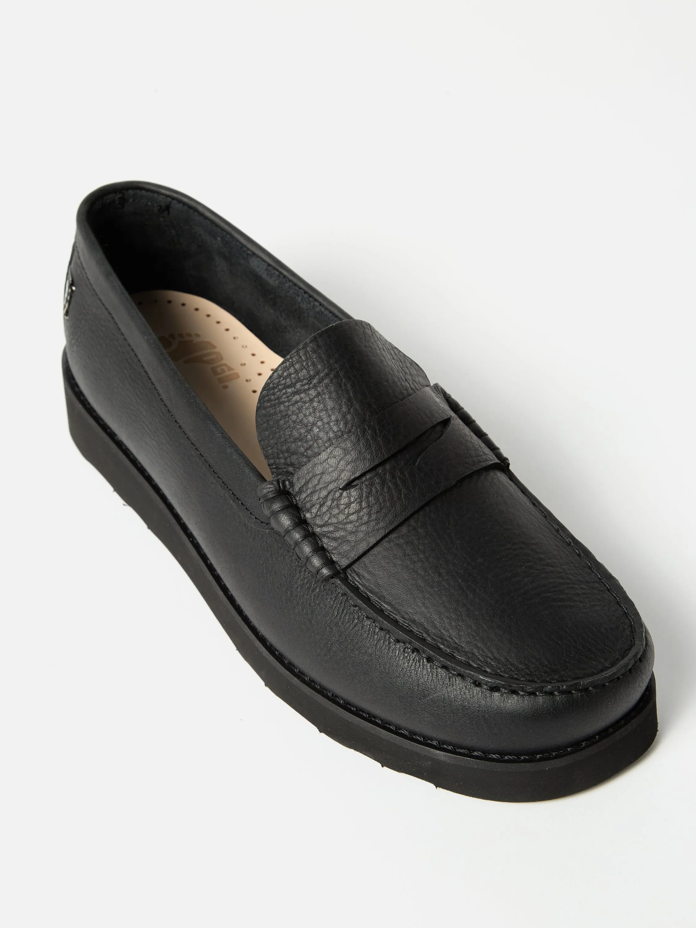 Yogi x Universal Works Rudy II in Black Tumbled Leather sold by Universal Works product image thumbnail 2