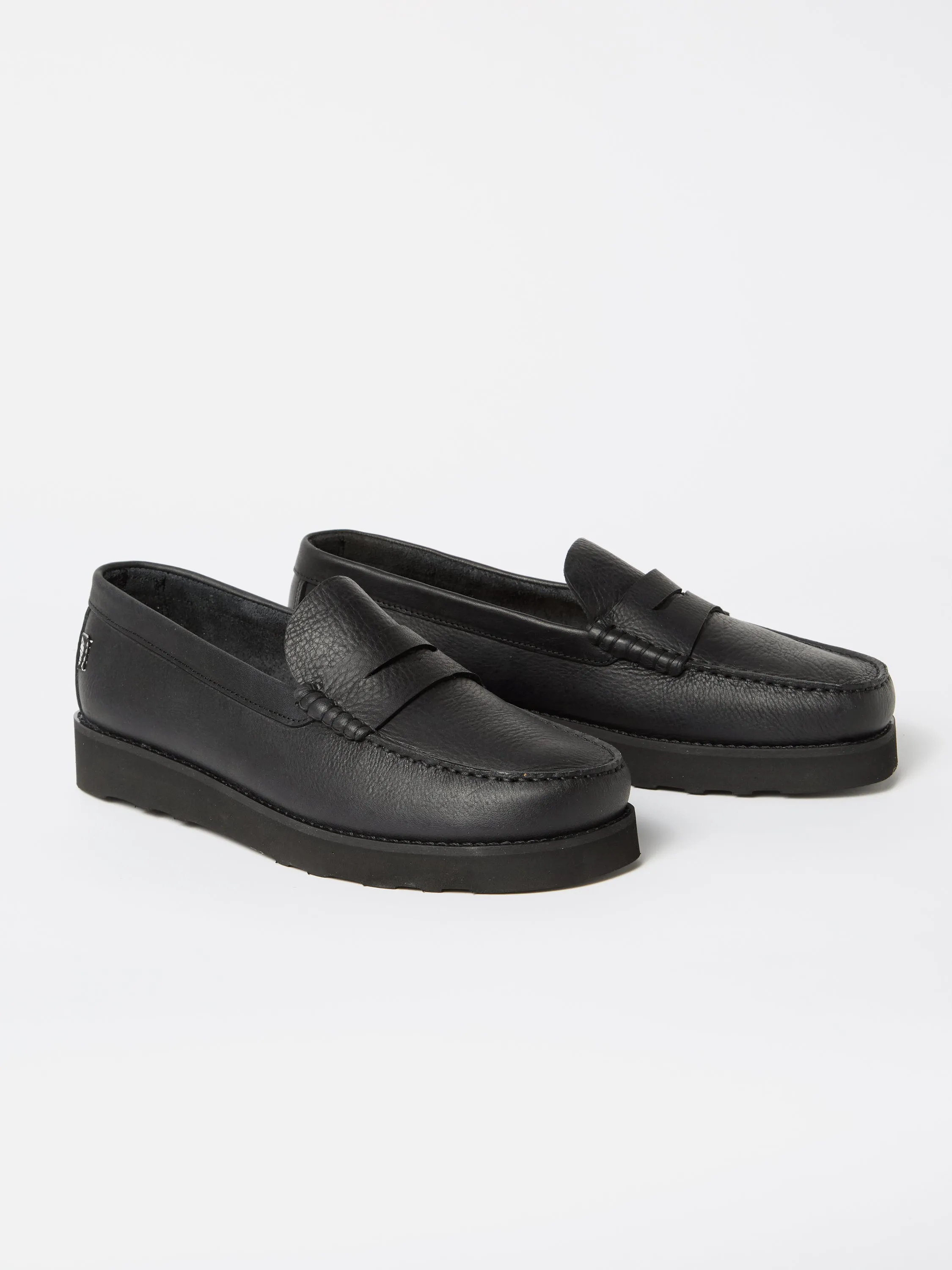 Yogi x Universal Works Rudy II in Black Tumbled Leather sold by Universal Works product image thumbnail 3