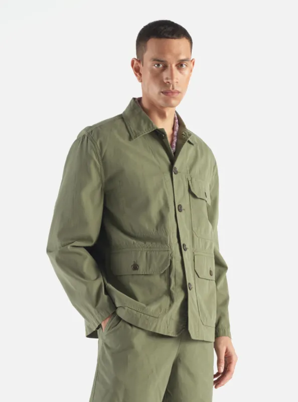 Universal Works Utility Jacket in Birch Summer Canvas sold by Universal Works