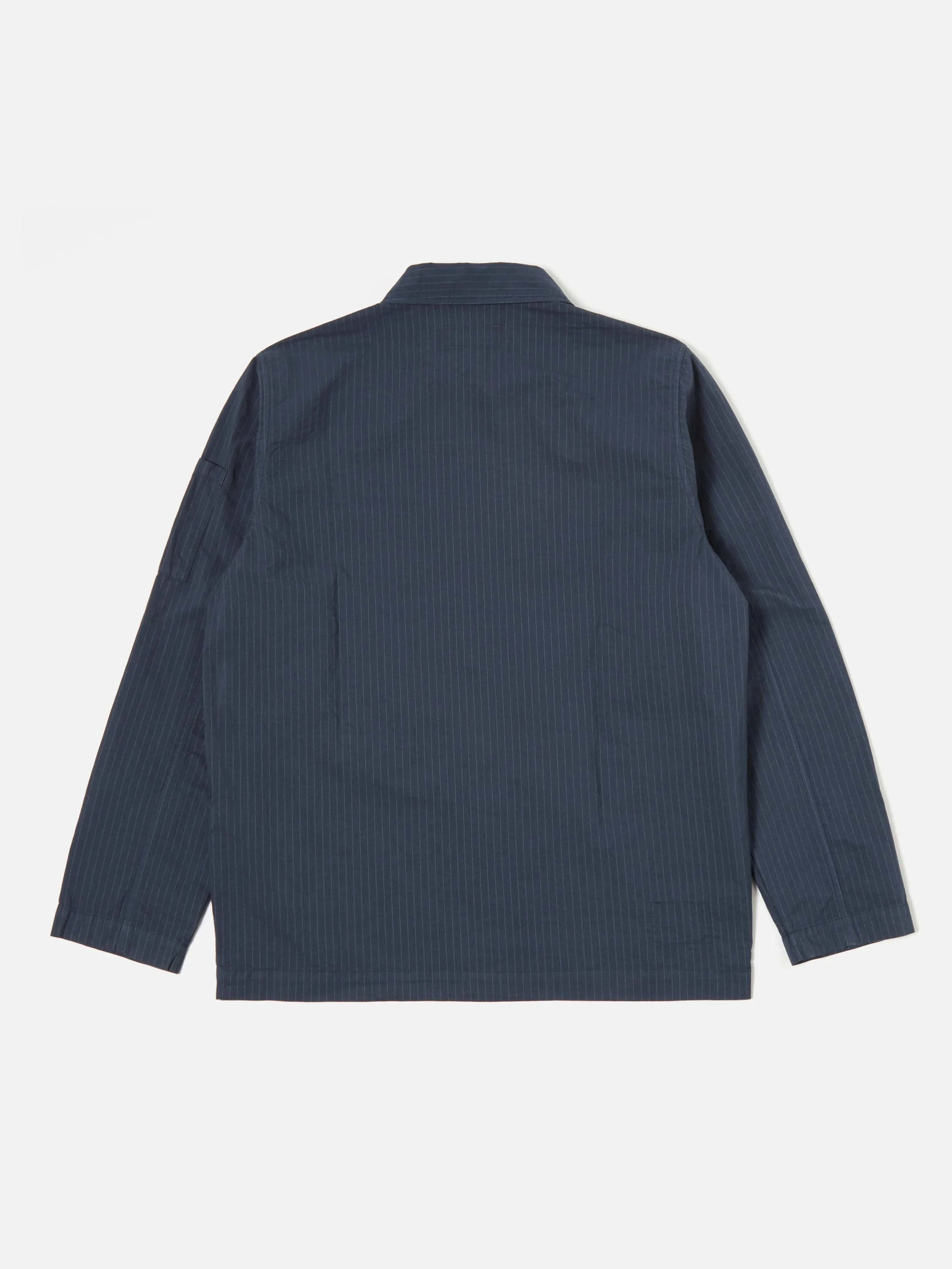 Universal Works Coverall Jacket in Navy Nearly Pinstripe sold by Universal Works product image thumbnail 3
