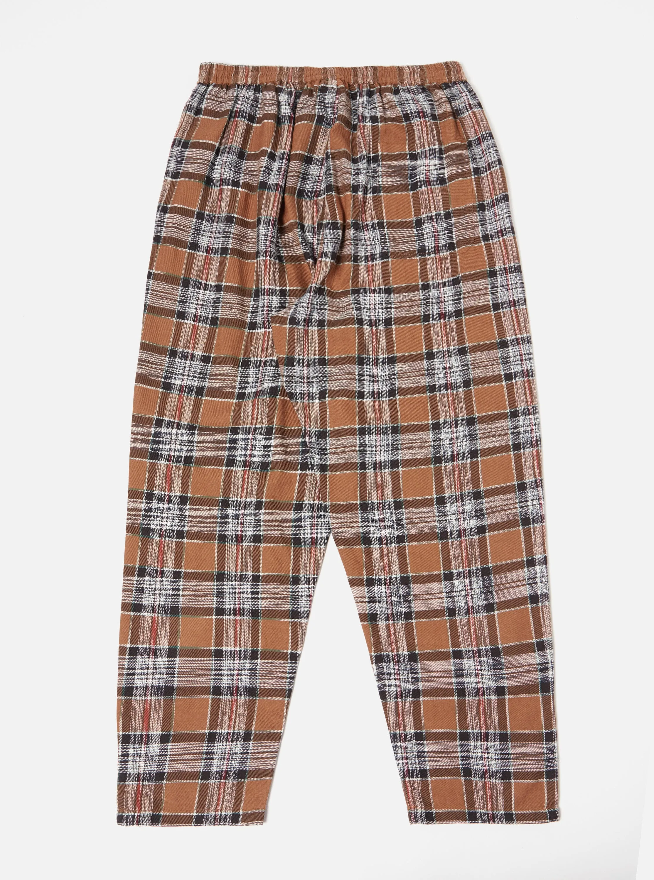 Universal Works Pyjama in Brown Ikat Twill Check sold by Universal Works product image thumbnail 2