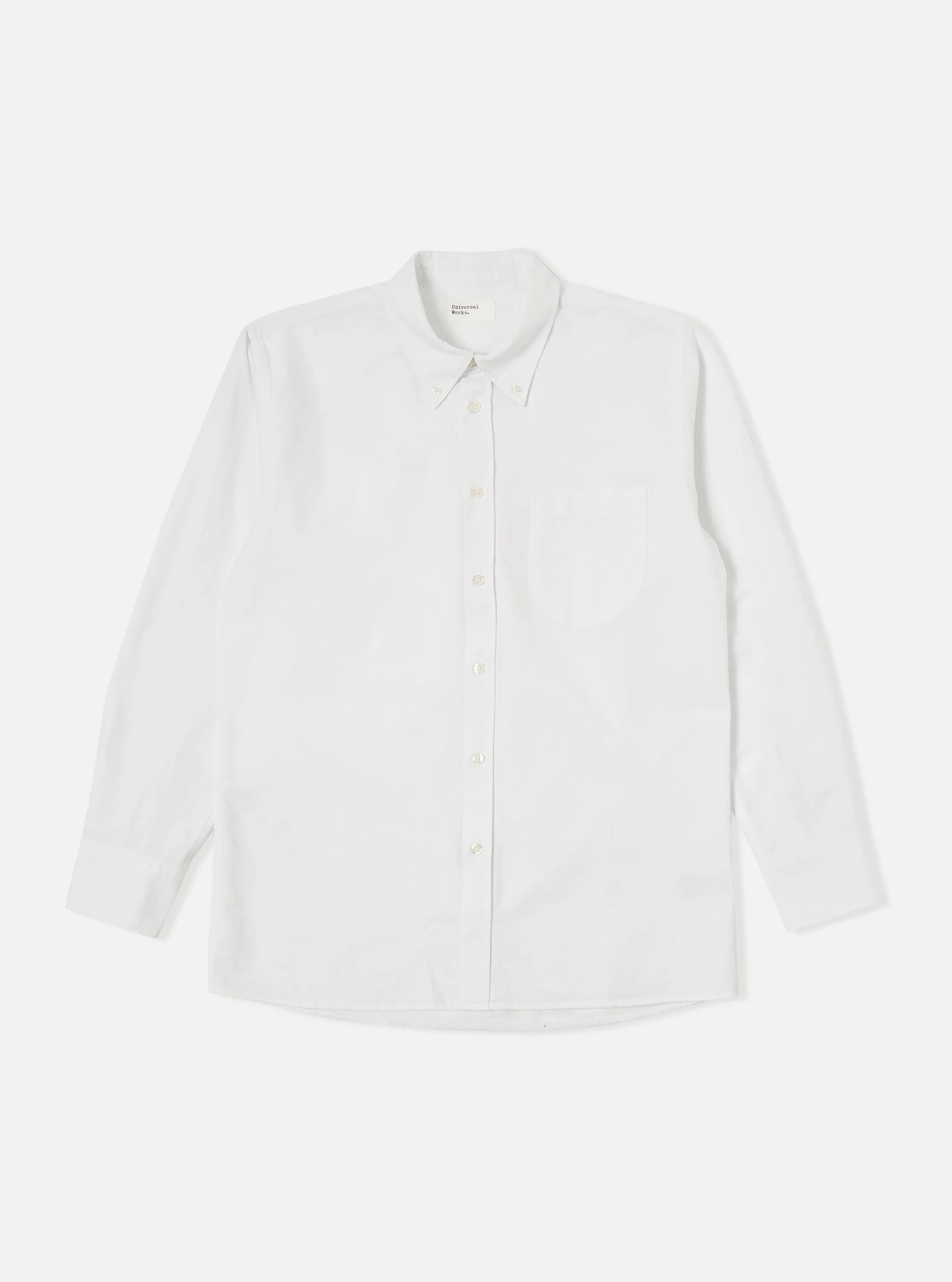 Universal Works Daybrook Shirt in Ecru Oxford Cotton sold by Universal Works