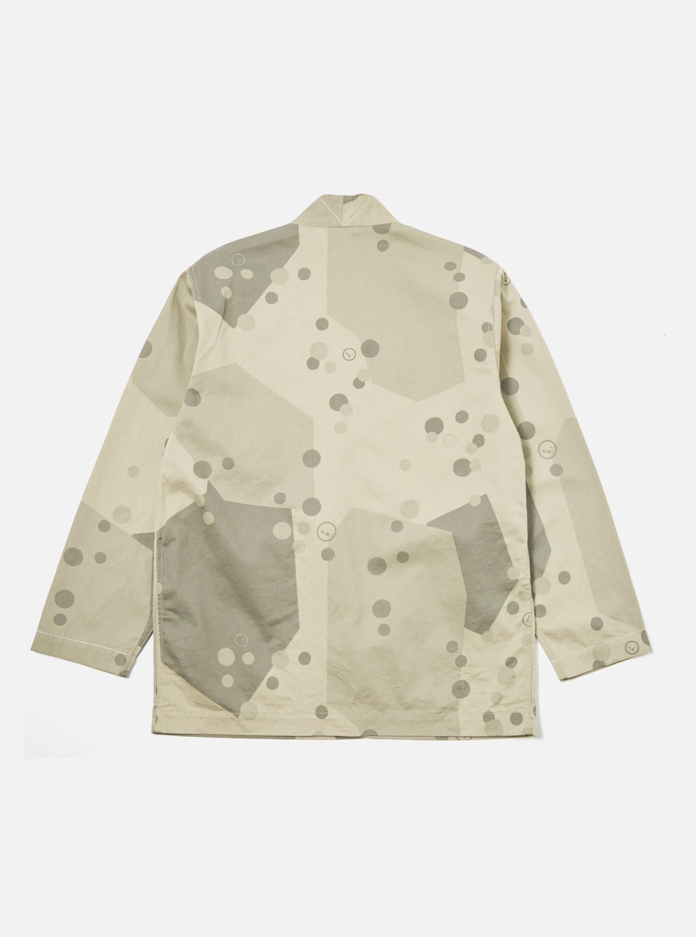 Universal Works Osaka Work Jacket in Stone UW. Camo Twill sold by Universal Works product image thumbnail 3