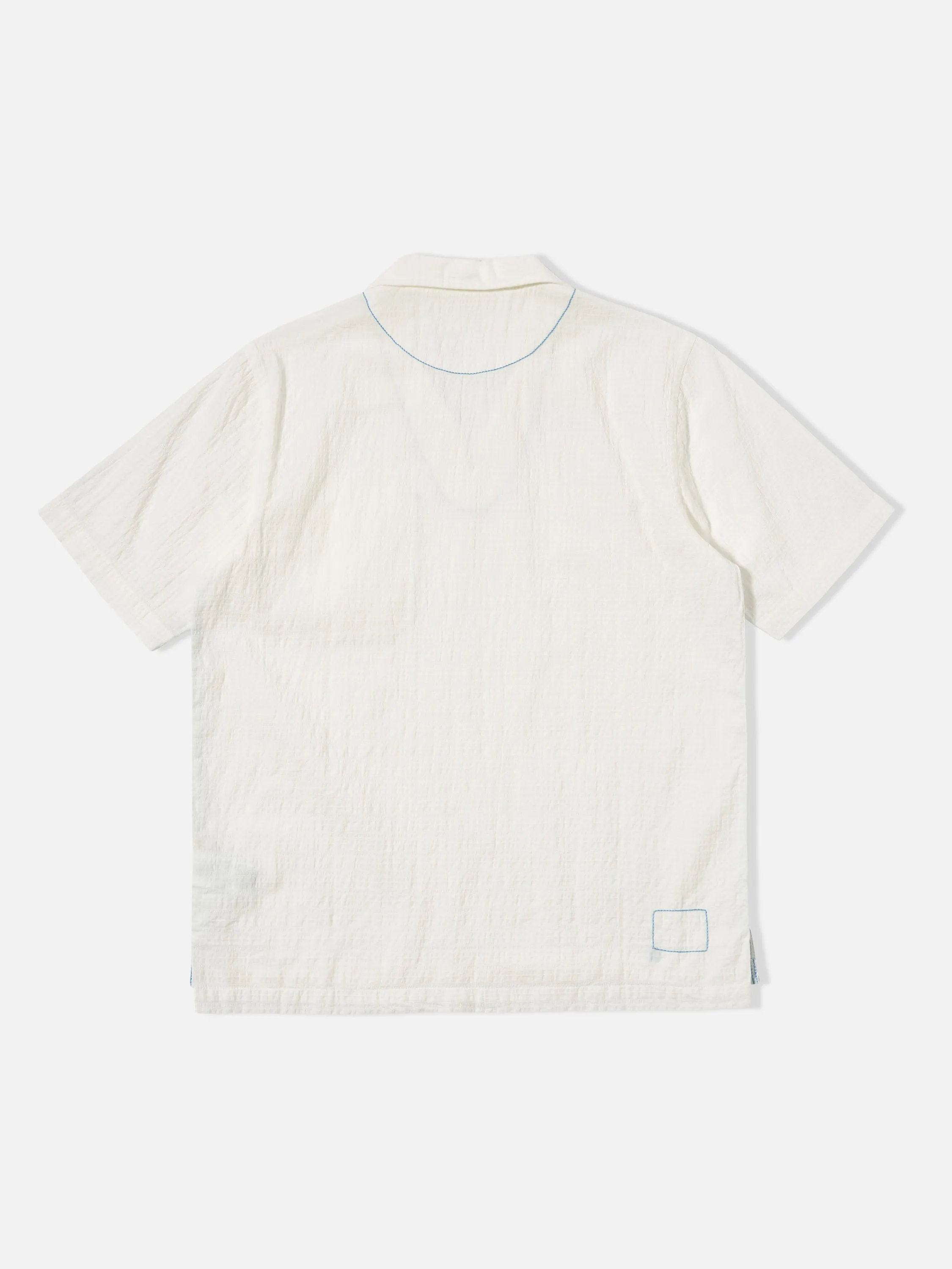 Universal Works Overhead Shirt in Ecru Dolly Stripe sold by Universal Works product image thumbnail 3