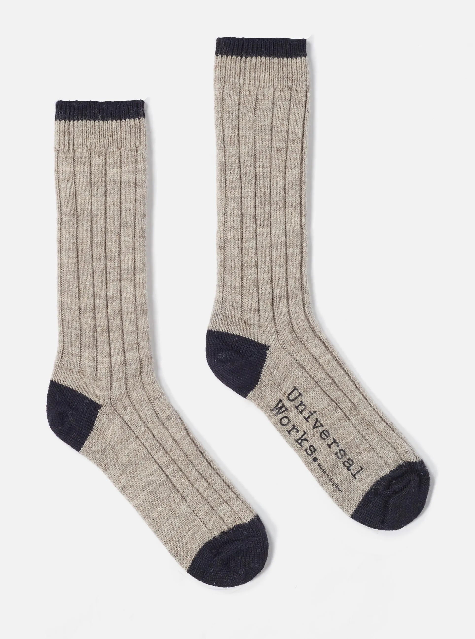 Stone Wool Hike Sock sold by Universal Works