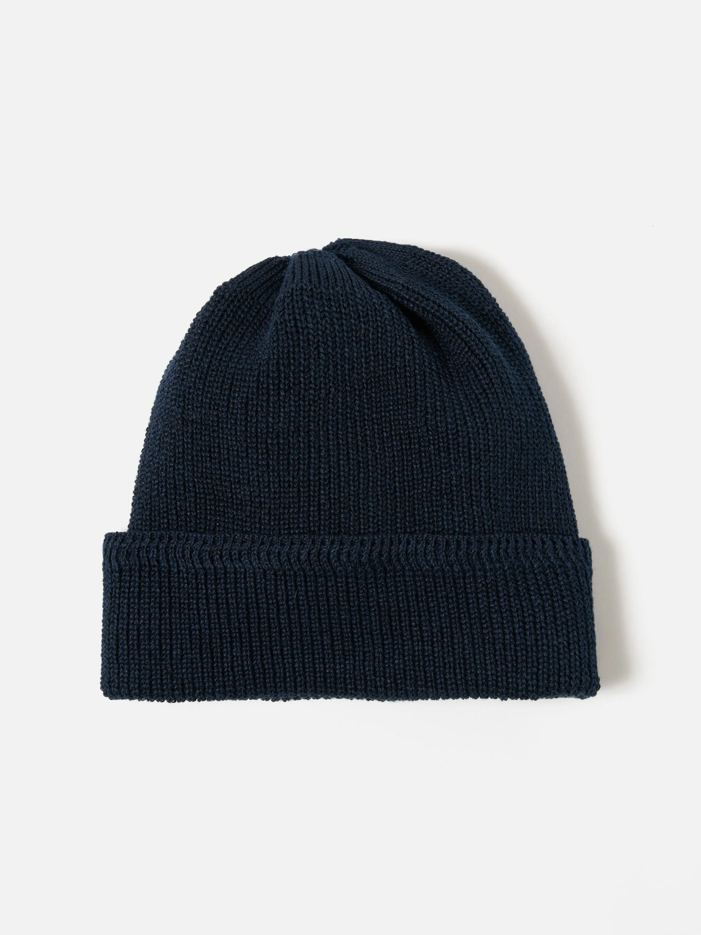 cableami® Waffle Watchcap in Navy Linen sold by Universal Works