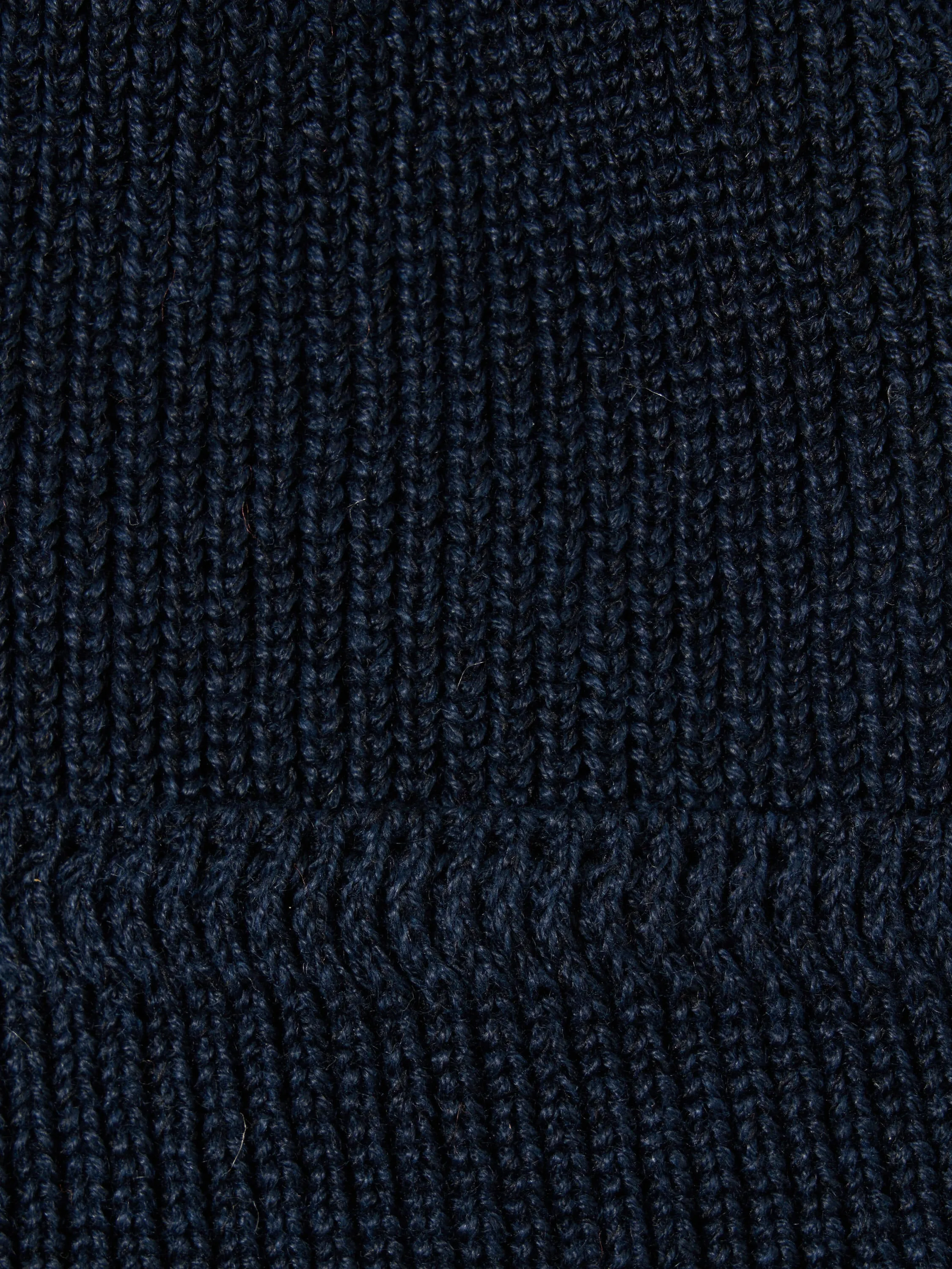 cableami® Waffle Watchcap in Navy Linen sold by Universal Works product image thumbnail 4