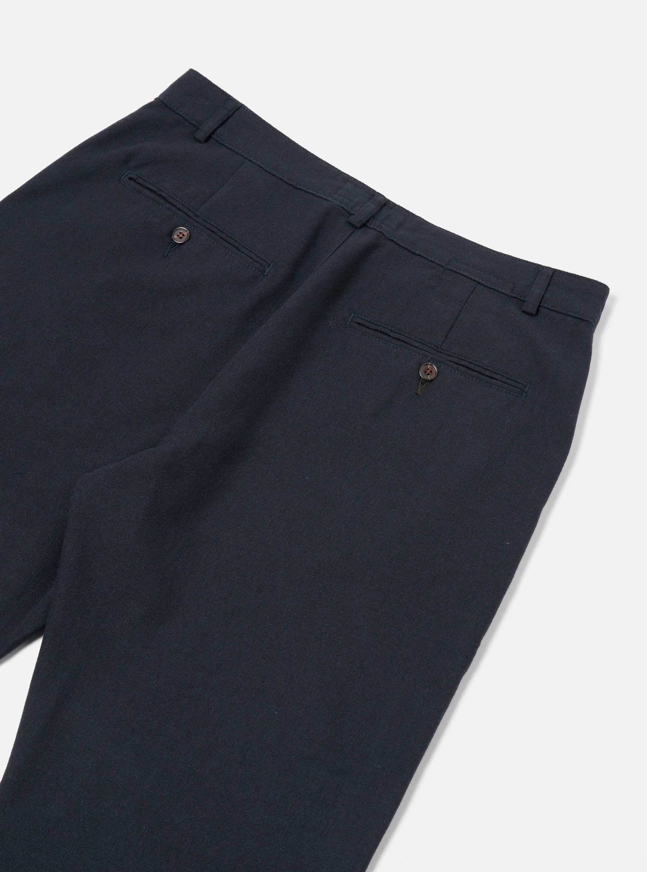 Universal Works Military Chino in Navy Upcycled Italian Tweed sold by Universal Works product image thumbnail 4