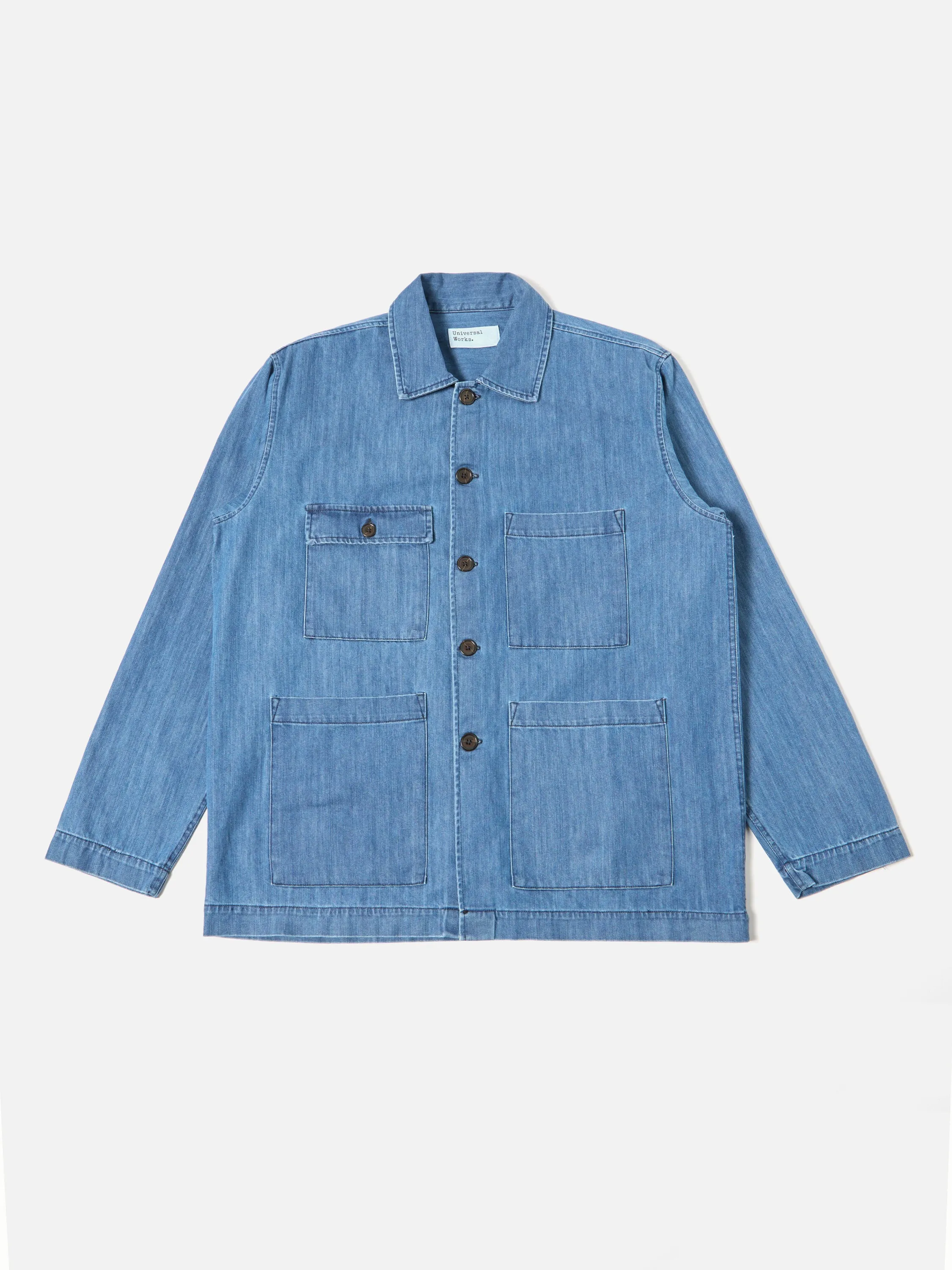 Universal Works Dockside Jacket in Indigo 9oz Recycled Denim sold by Universal Works product image thumbnail 2