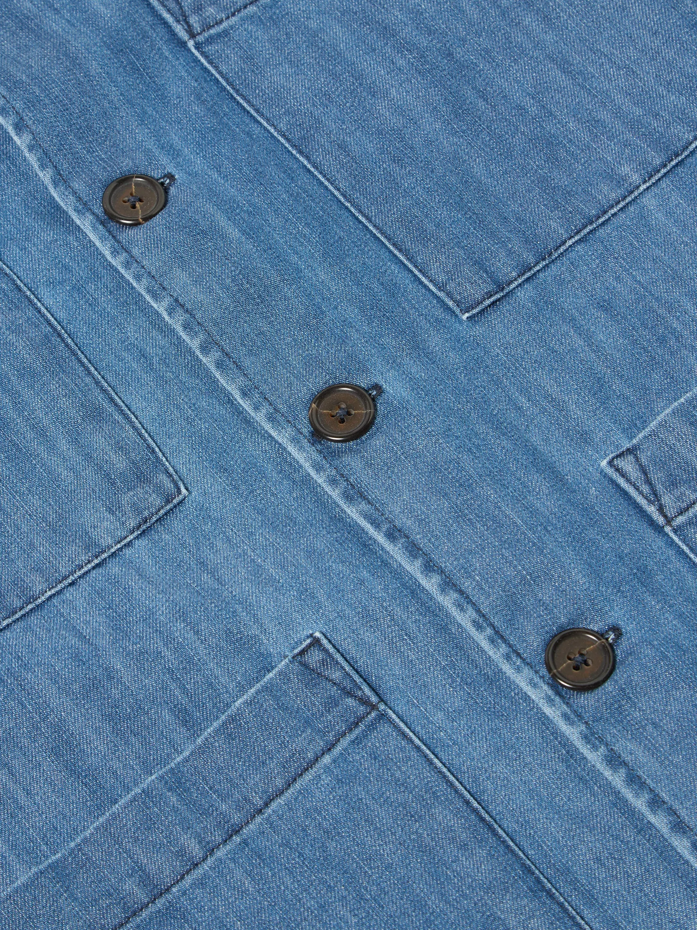Universal Works Dockside Jacket in Indigo 9oz Recycled Denim sold by Universal Works product image thumbnail 5
