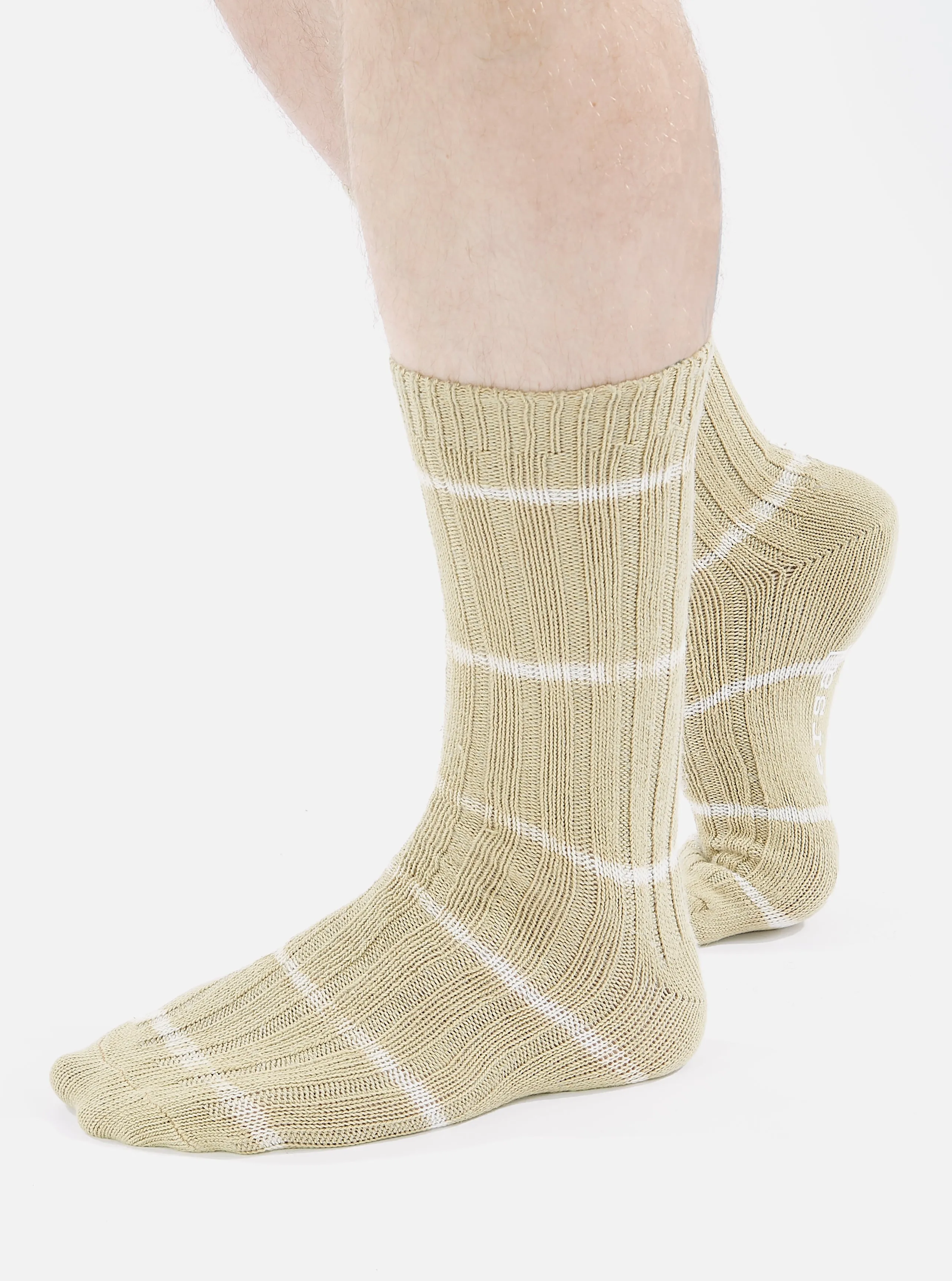 Dark Sand Tie Dye Knit Slub Sock sold by Universal Works product image thumbnail 4