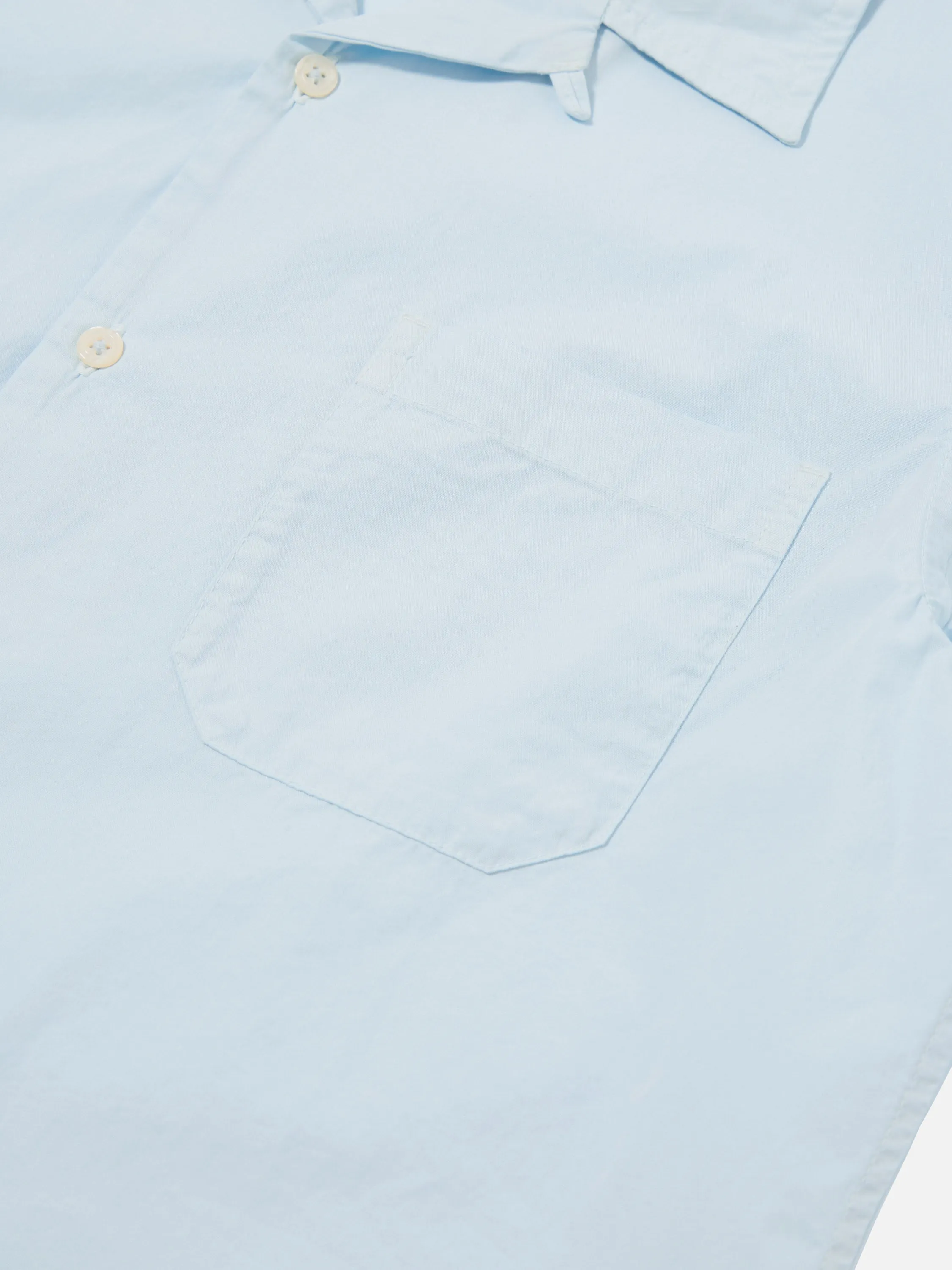 Universal Works Road Shirt in Sky Broad Cloth sold by Universal Works product image thumbnail 4