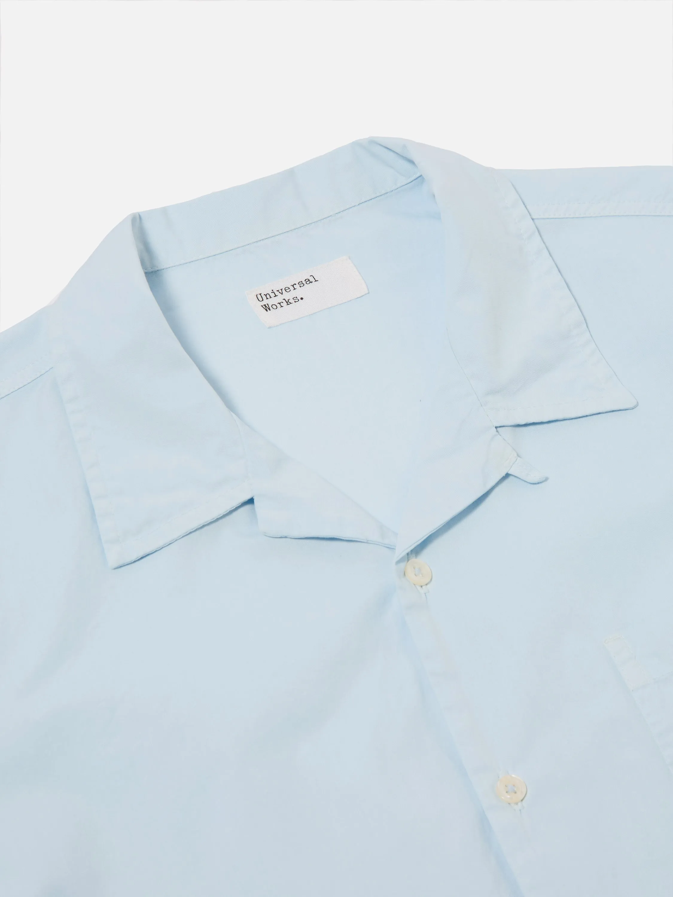 Universal Works Road Shirt in Sky Broad Cloth sold by Universal Works product image thumbnail 3