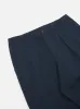 Universal Works Pleated Track Pant in Navy Twill sold by Universal Works