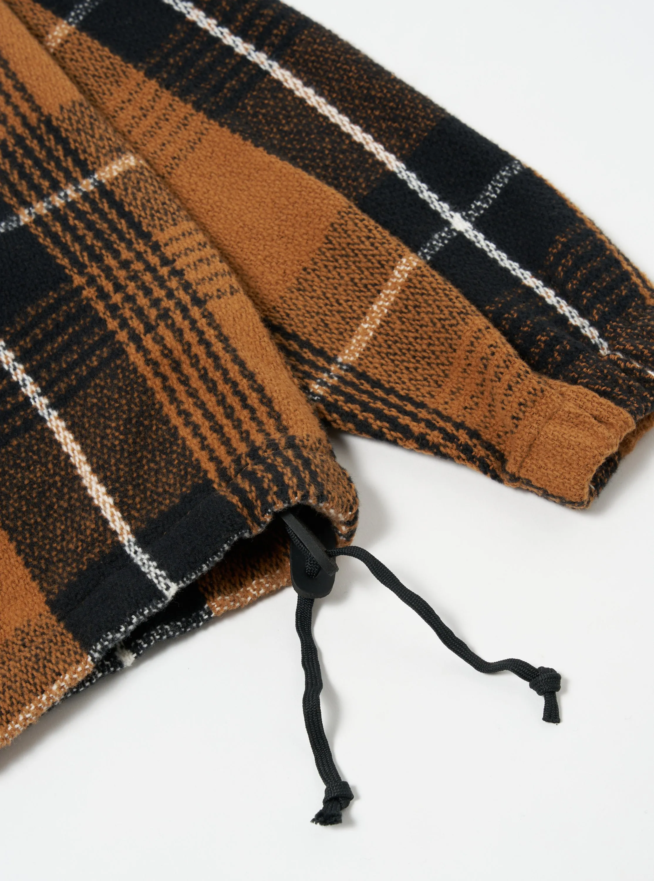 Universal Works Pullover Anorak in Brown Earth II Check sold by Universal Works product image thumbnail 5