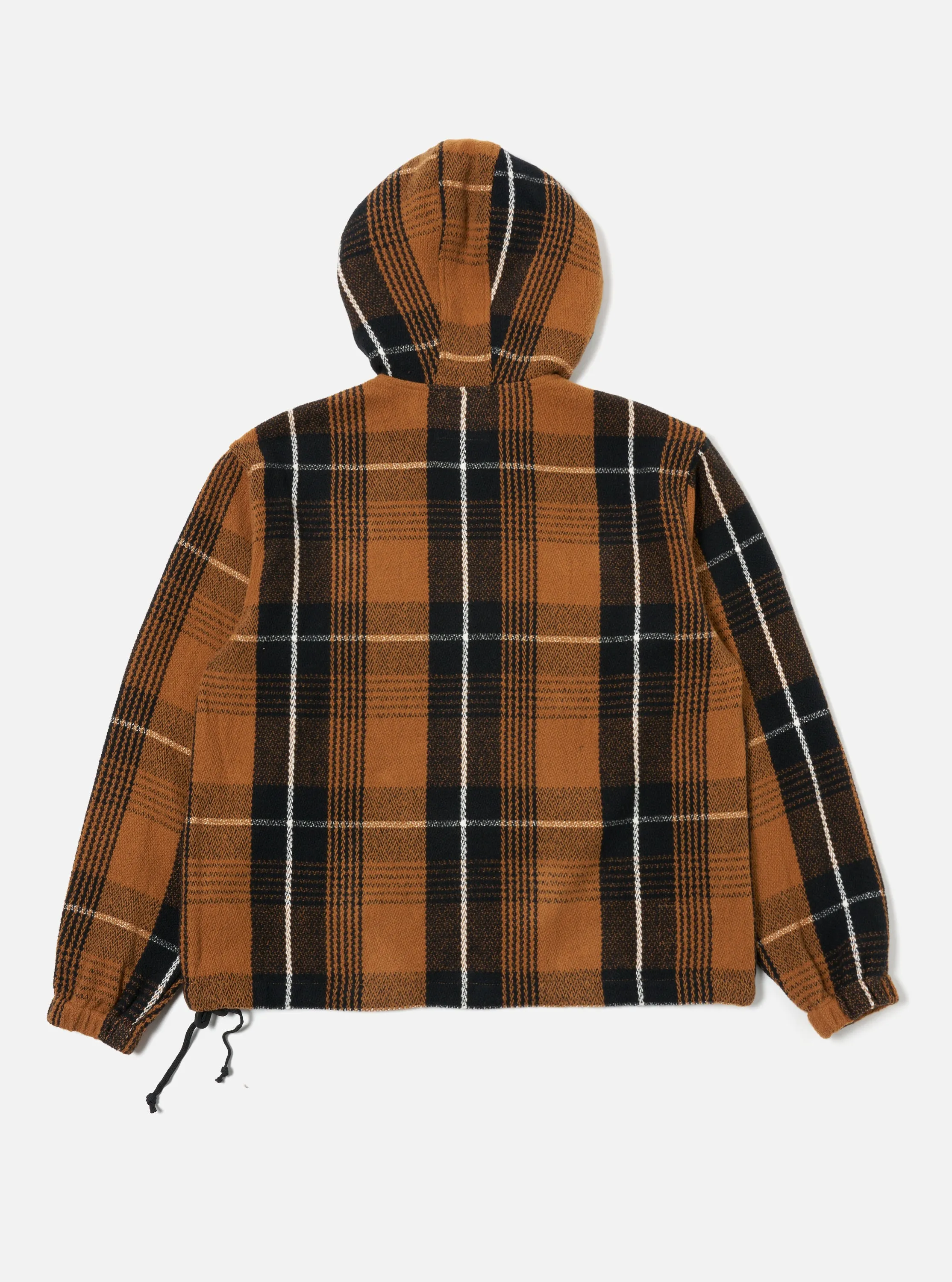 Universal Works Pullover Anorak in Brown Earth II Check sold by Universal Works product image thumbnail 2