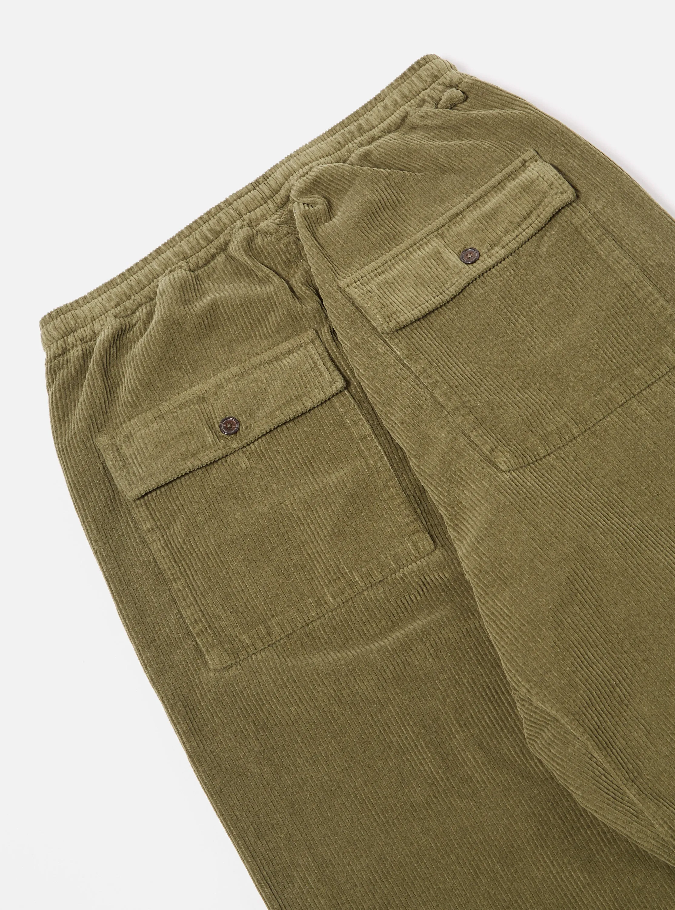 Universal Works Braga Pant in Olive 6 Wale Corduroy sold by Universal Works product image thumbnail 4