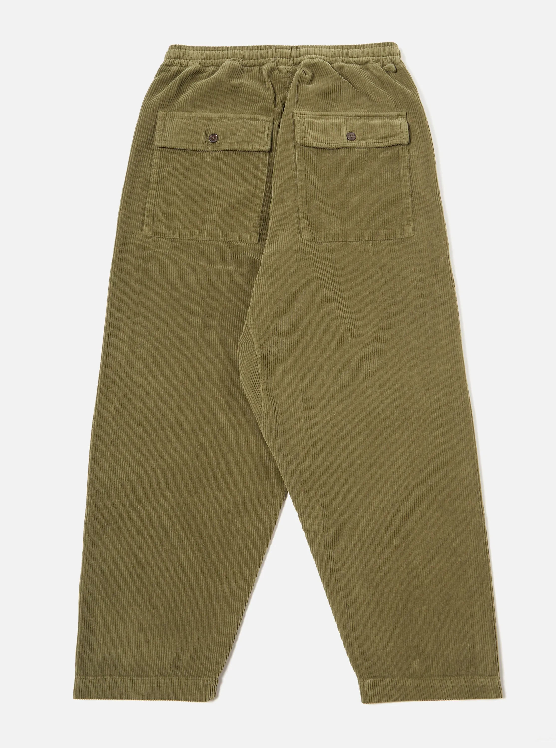 Universal Works Braga Pant in Olive 6 Wale Corduroy sold by Universal Works product image thumbnail 2