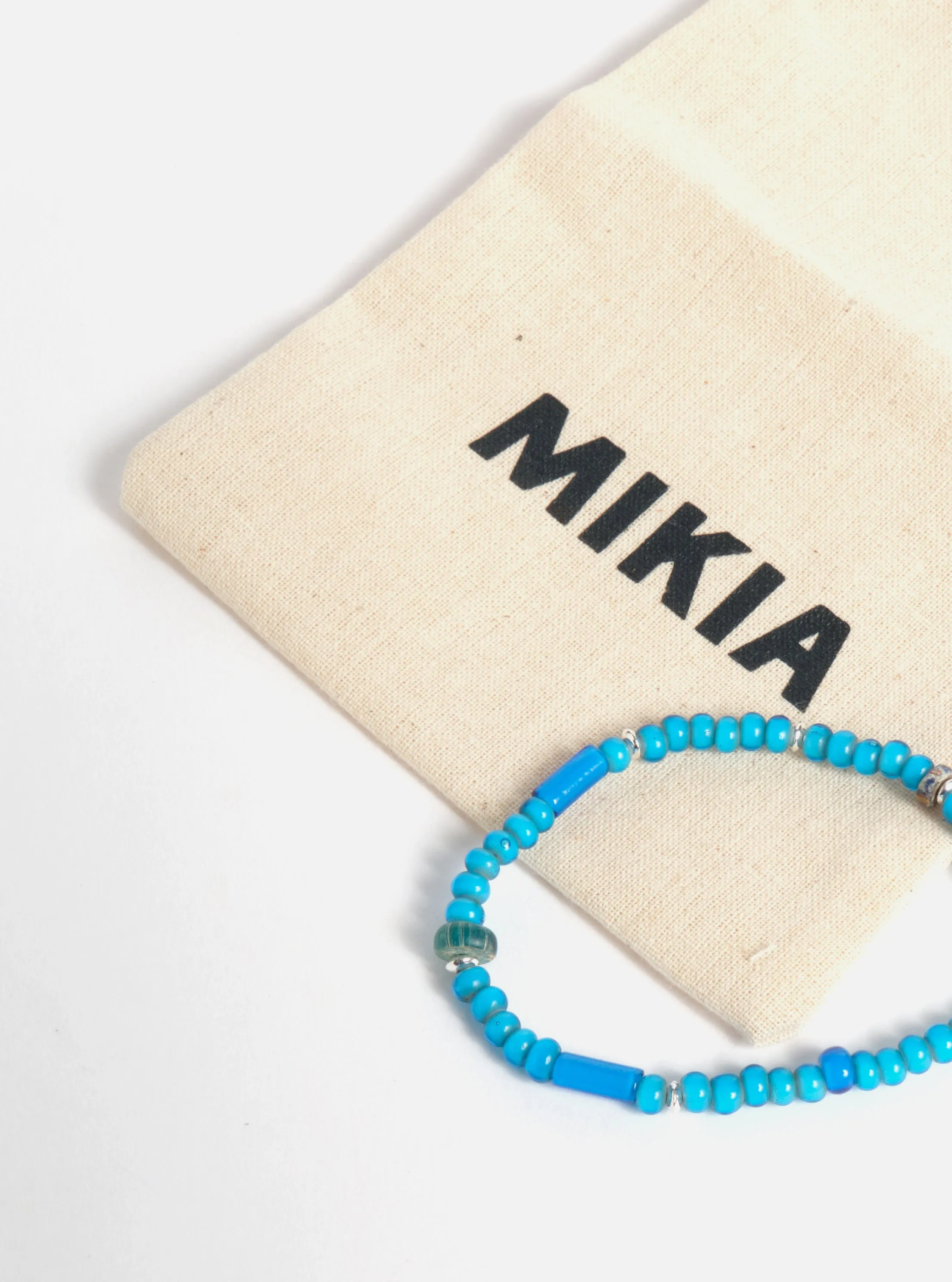 Mikia Bracelet in Blue & White Hearts sold by Universal Works product image thumbnail 3
