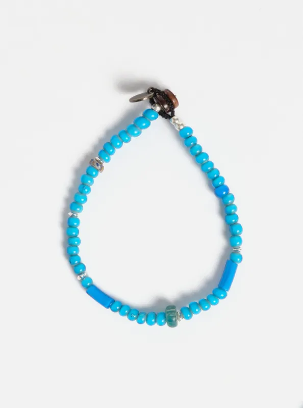 Mikia Bracelet in Blue & White Hearts made by Universal Works