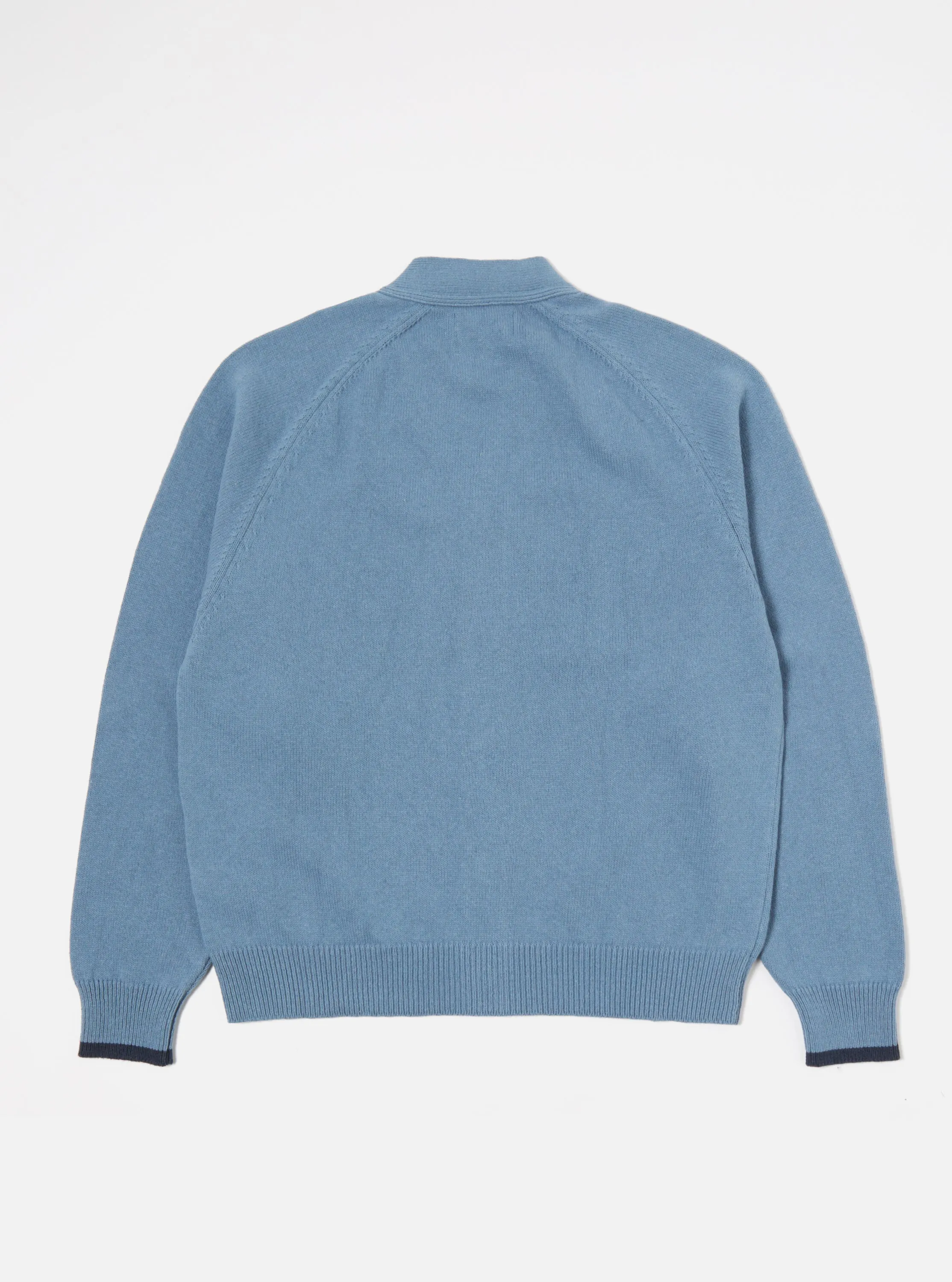 Universal Works David Cardigan in Chambray Eco Cotton sold by Universal Works product image thumbnail 3