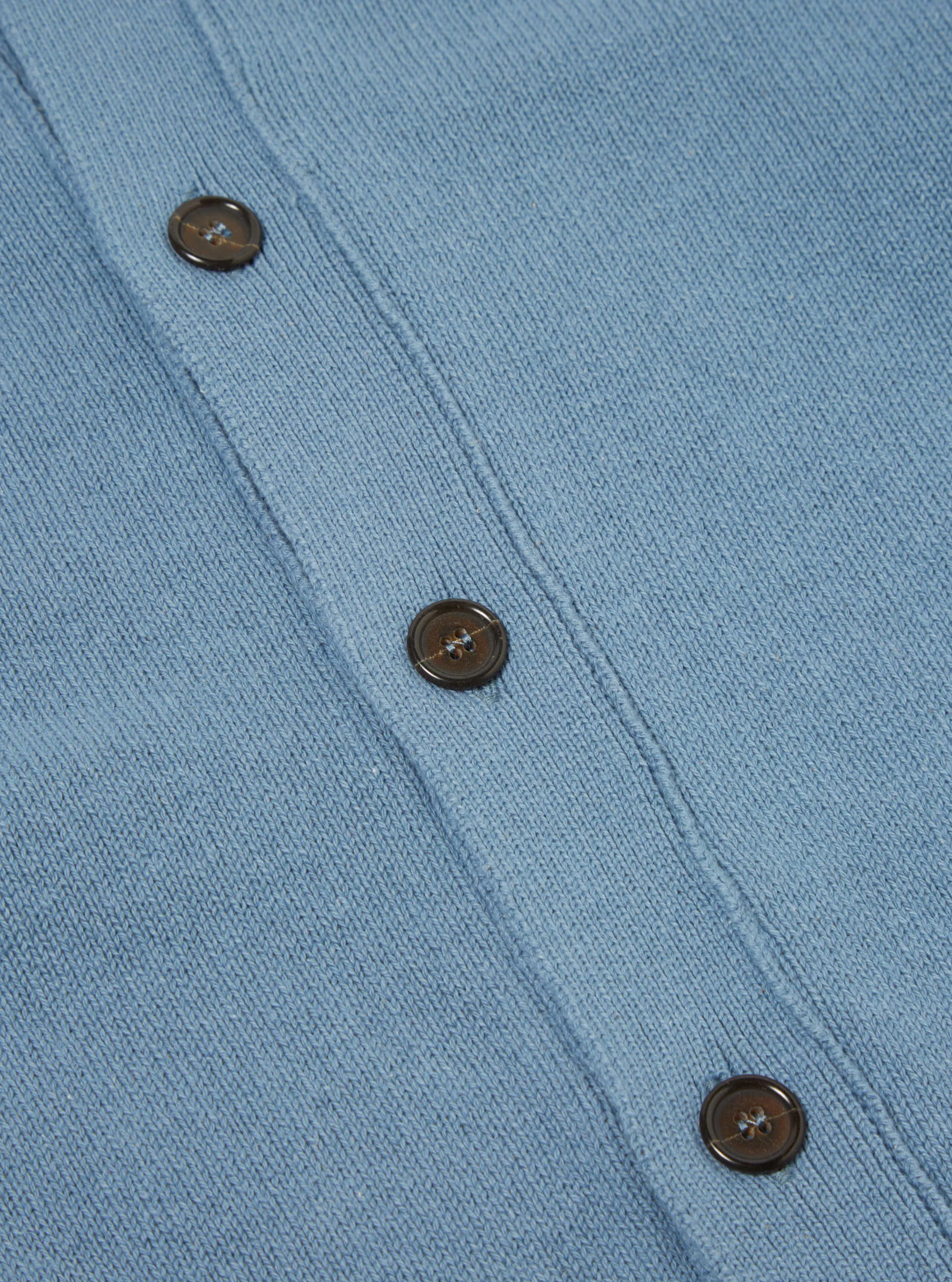 Universal Works David Cardigan in Chambray Eco Cotton sold by Universal Works product image thumbnail 5