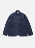 Universal Works Bakers Chore Jacket in Navy Houndstooth Cord sold by Universal Works