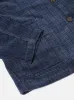 Universal Works Bakers Chore Jacket in Navy Houndstooth Cord sold by Universal Works