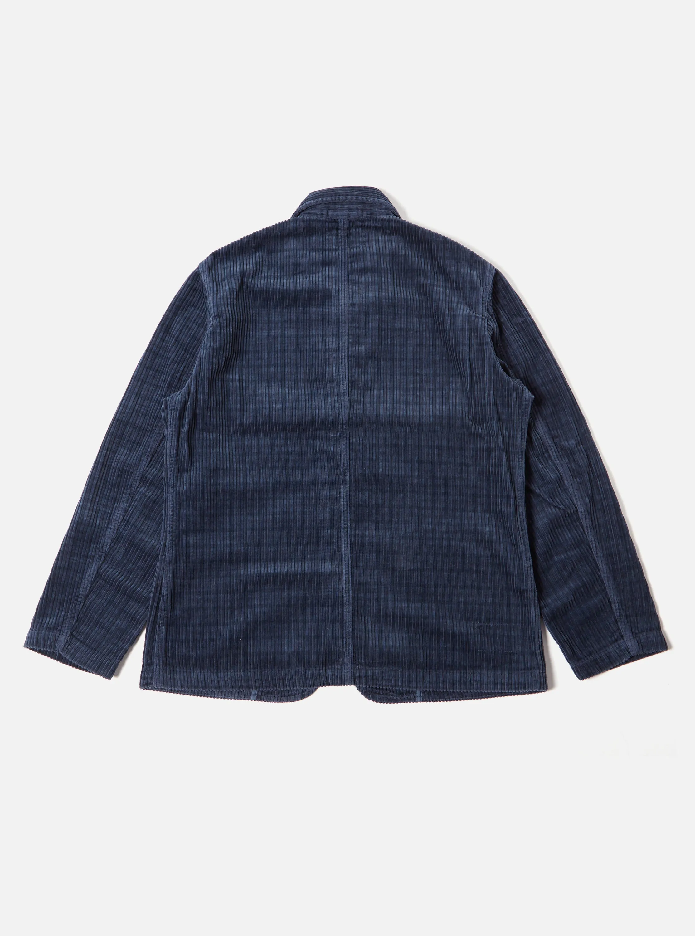 Universal Works Bakers Chore Jacket in Navy Houndstooth Cord sold by Universal Works product image thumbnail 2