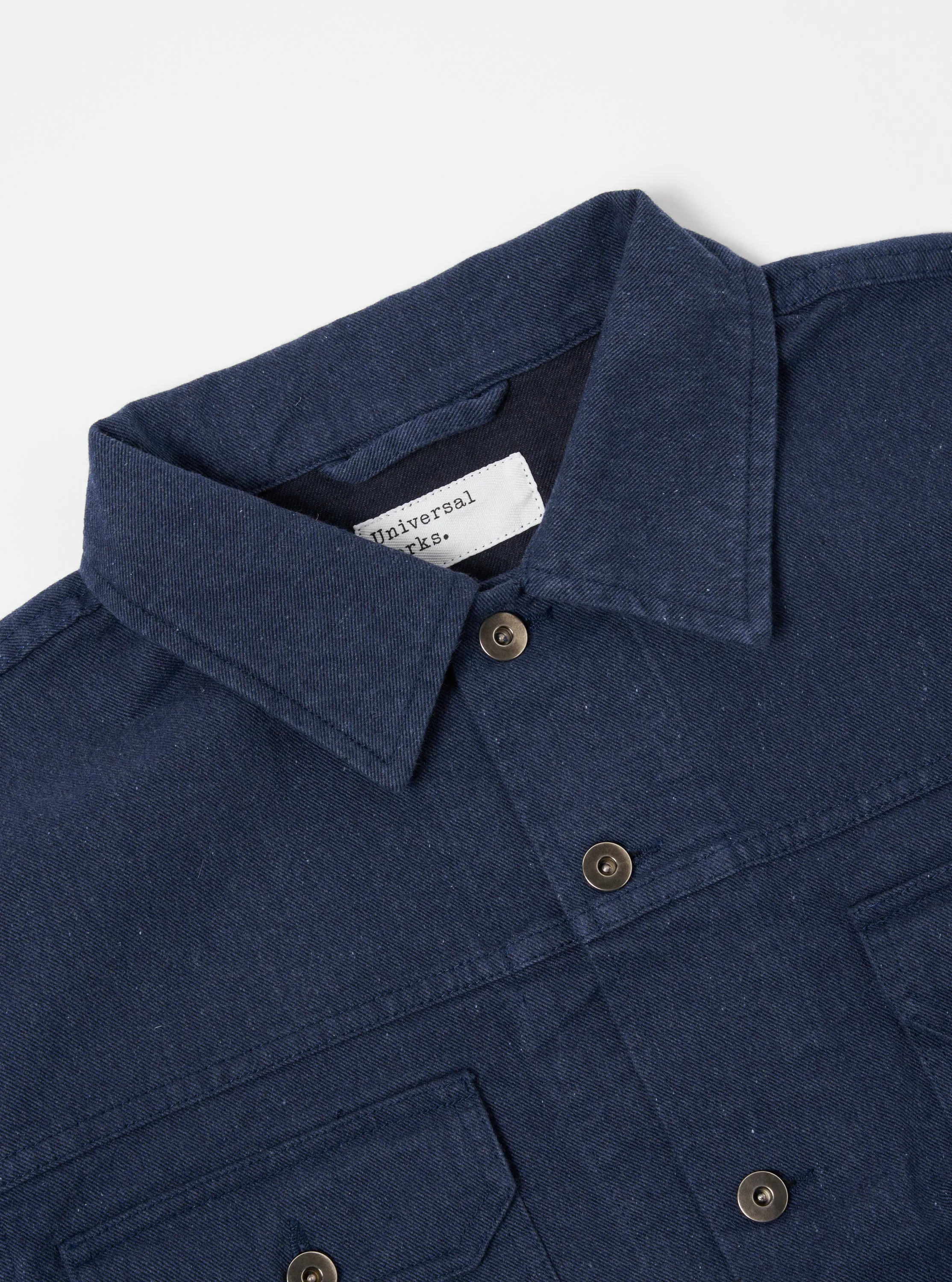 Universal Works Trucker Jacket in Indigo Recycled Denim sold by Universal Works product image thumbnail 3