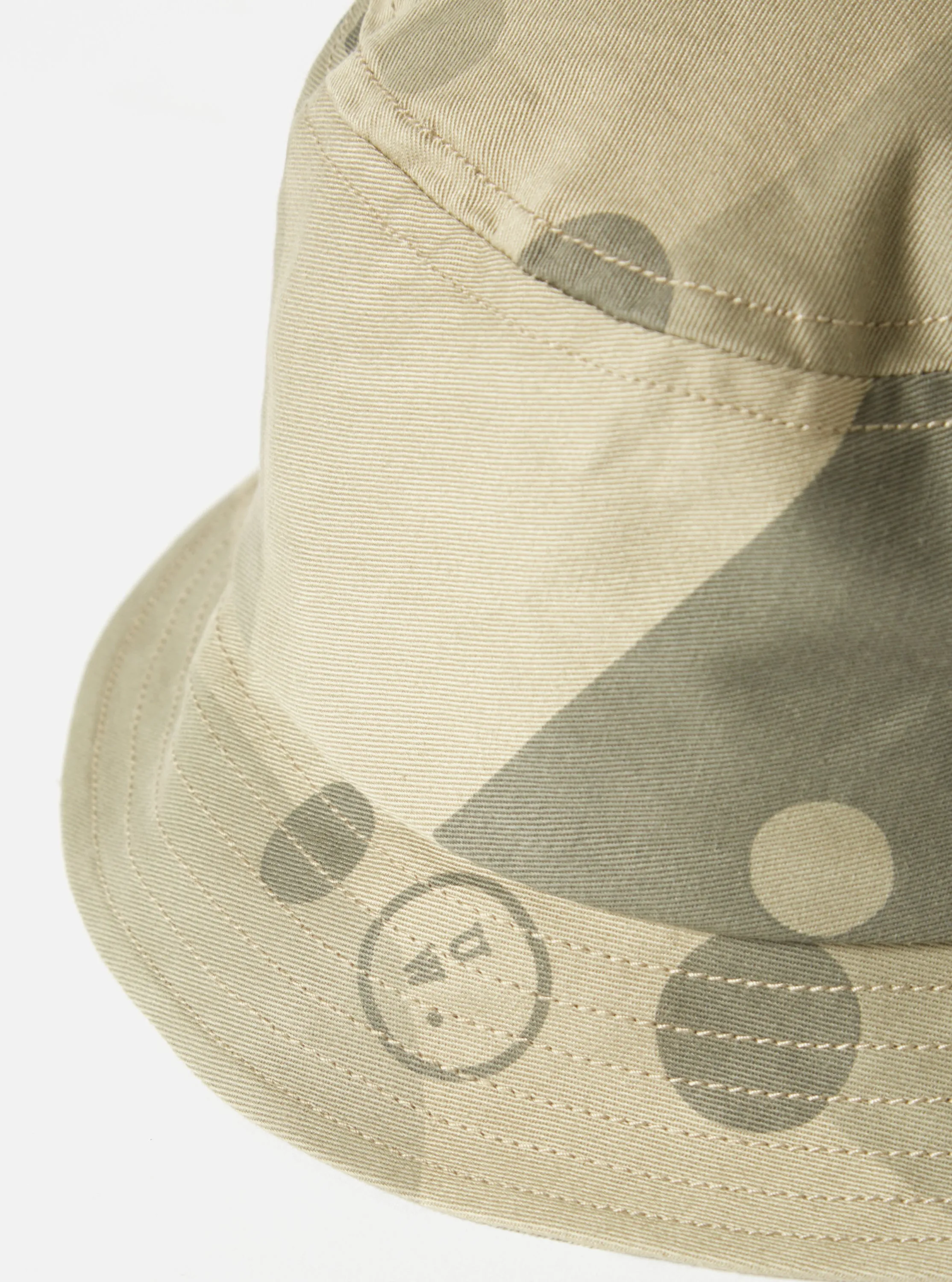 Universal Works Beach Hat in Stone UW. Camo Twill sold by Universal Works product image thumbnail 2