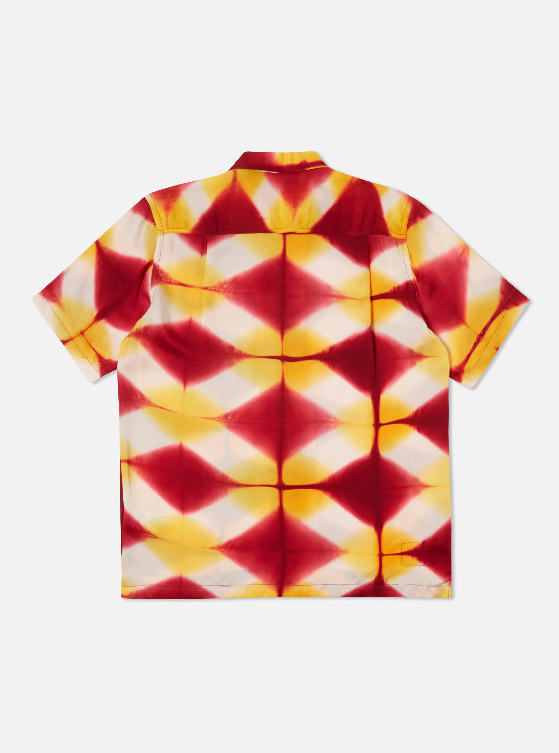 Universal Works Camp Shirt in Red/Yellow Tie Dye sold by Universal Works product image thumbnail 3