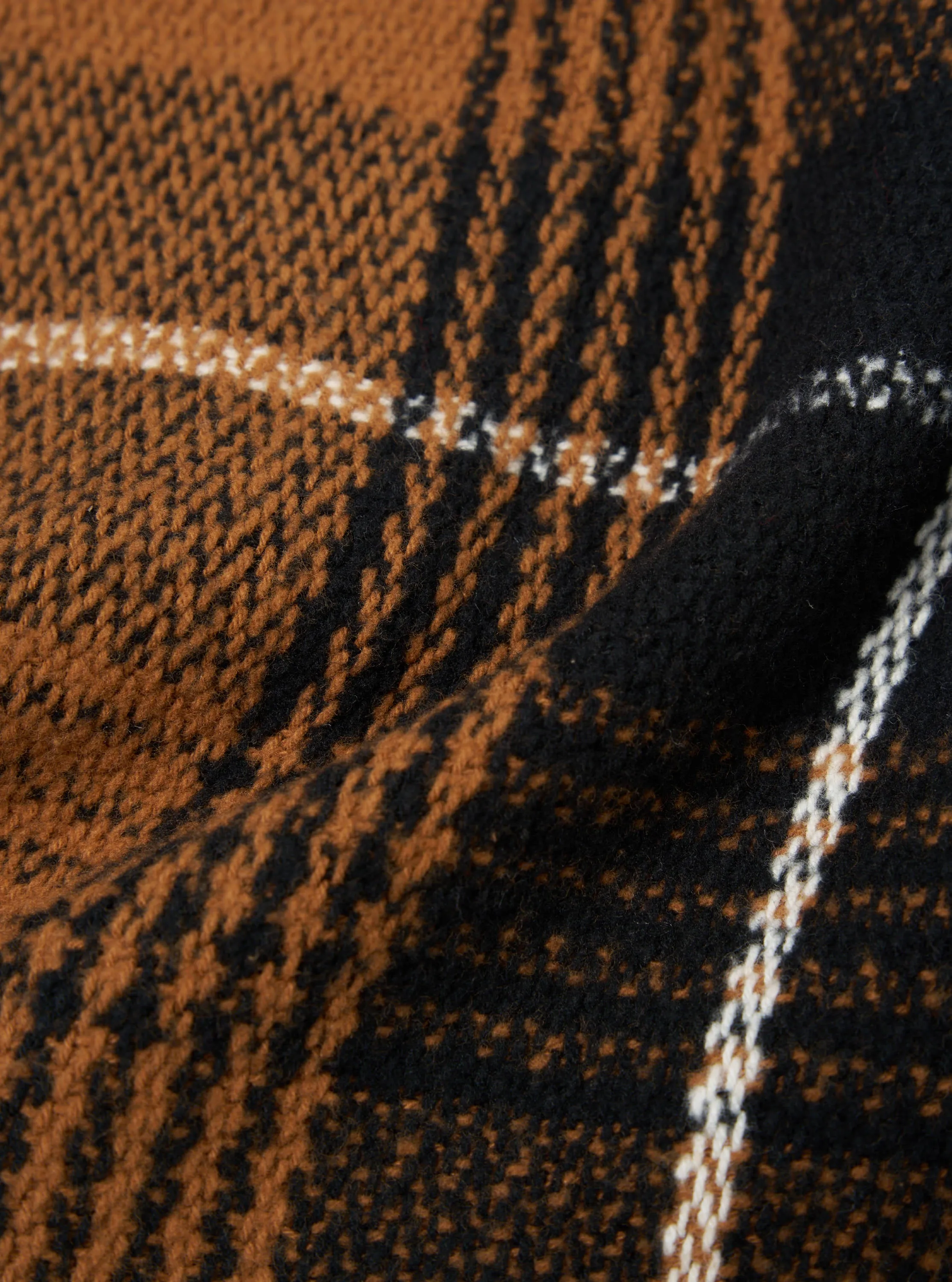 Universal Works Pleated Track Short in Brown Earth II Check sold by Universal Works product image thumbnail 5