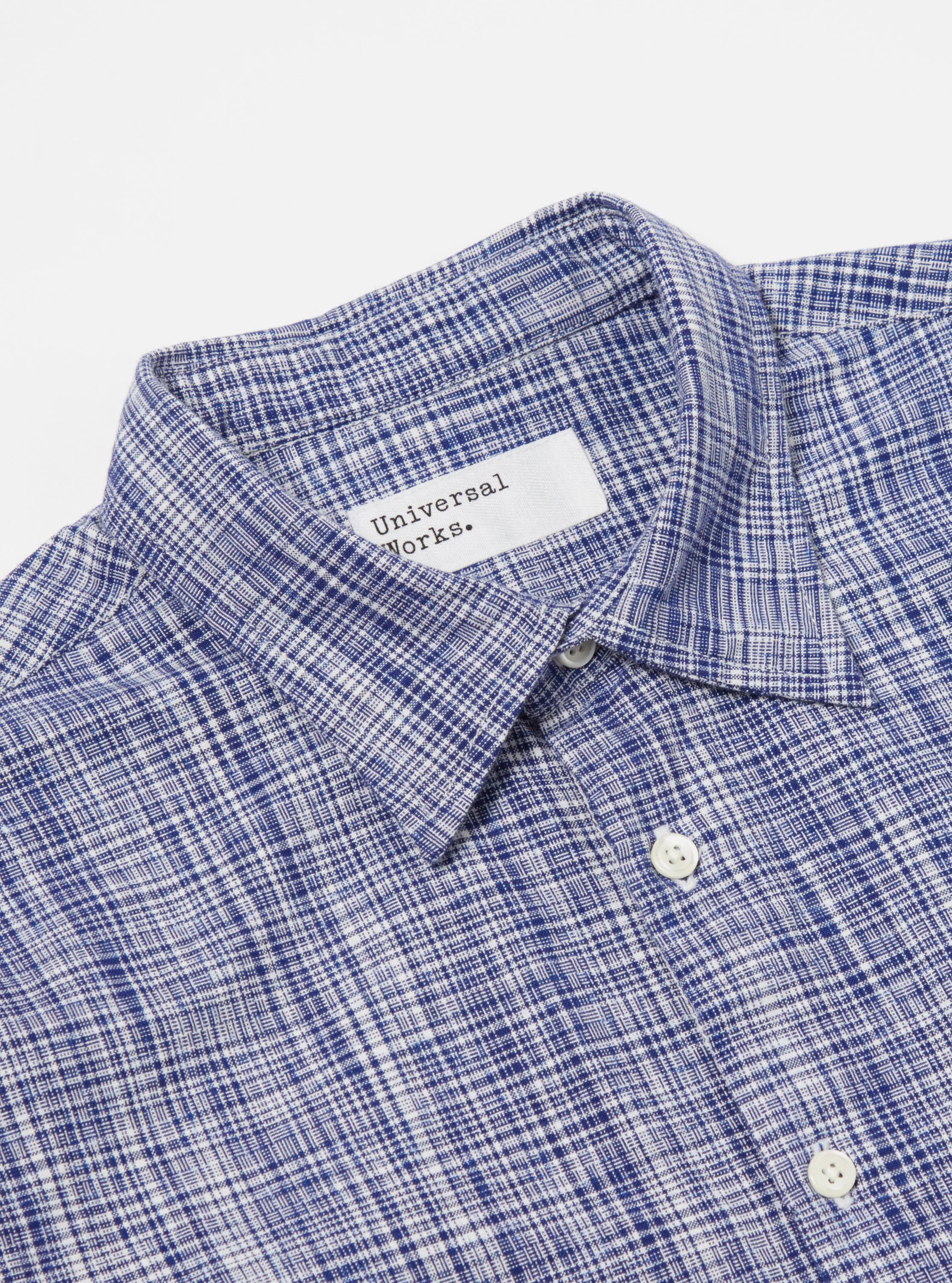 Universal Works Square Pocket Shirt in Navy Ocean Ikat sold by Universal Works product image thumbnail 4