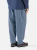 Universal Works Pleated Track Pant in Indigo Hickory Stripe Denim sold by Universal Works