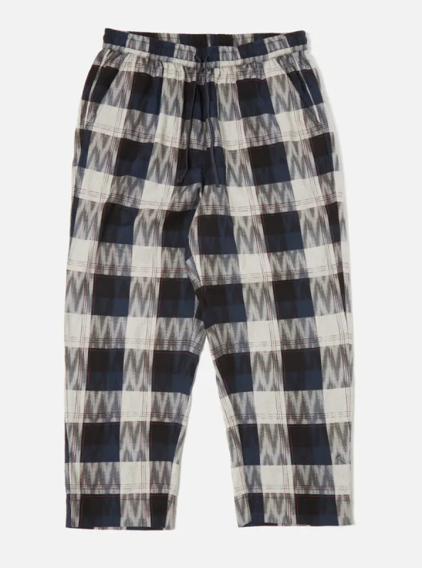 Universal Works Judo Pant in Indigo Deck Ikat sold by Universal Works
