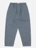 Universal Works Pleated Track Pant in Indigo Hickory Stripe Denim sold by Universal Works