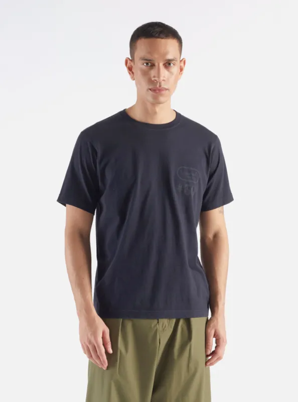 Universal Works Print Tee in Navy Jersey #30 sold by Universal Works