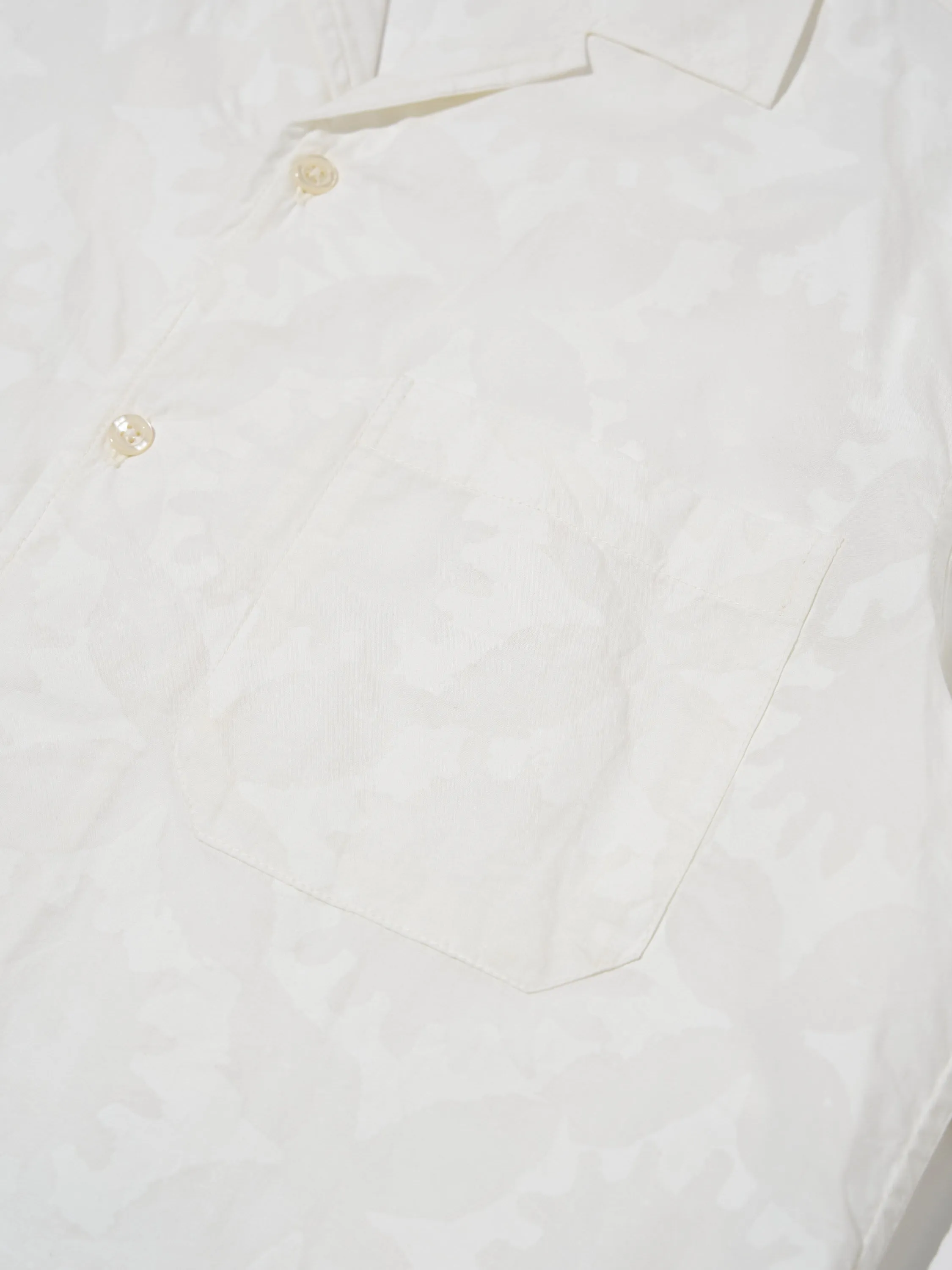 Universal Works Minari Shirt in Ecru Sun Print Poplin sold by Universal Works product image thumbnail 5