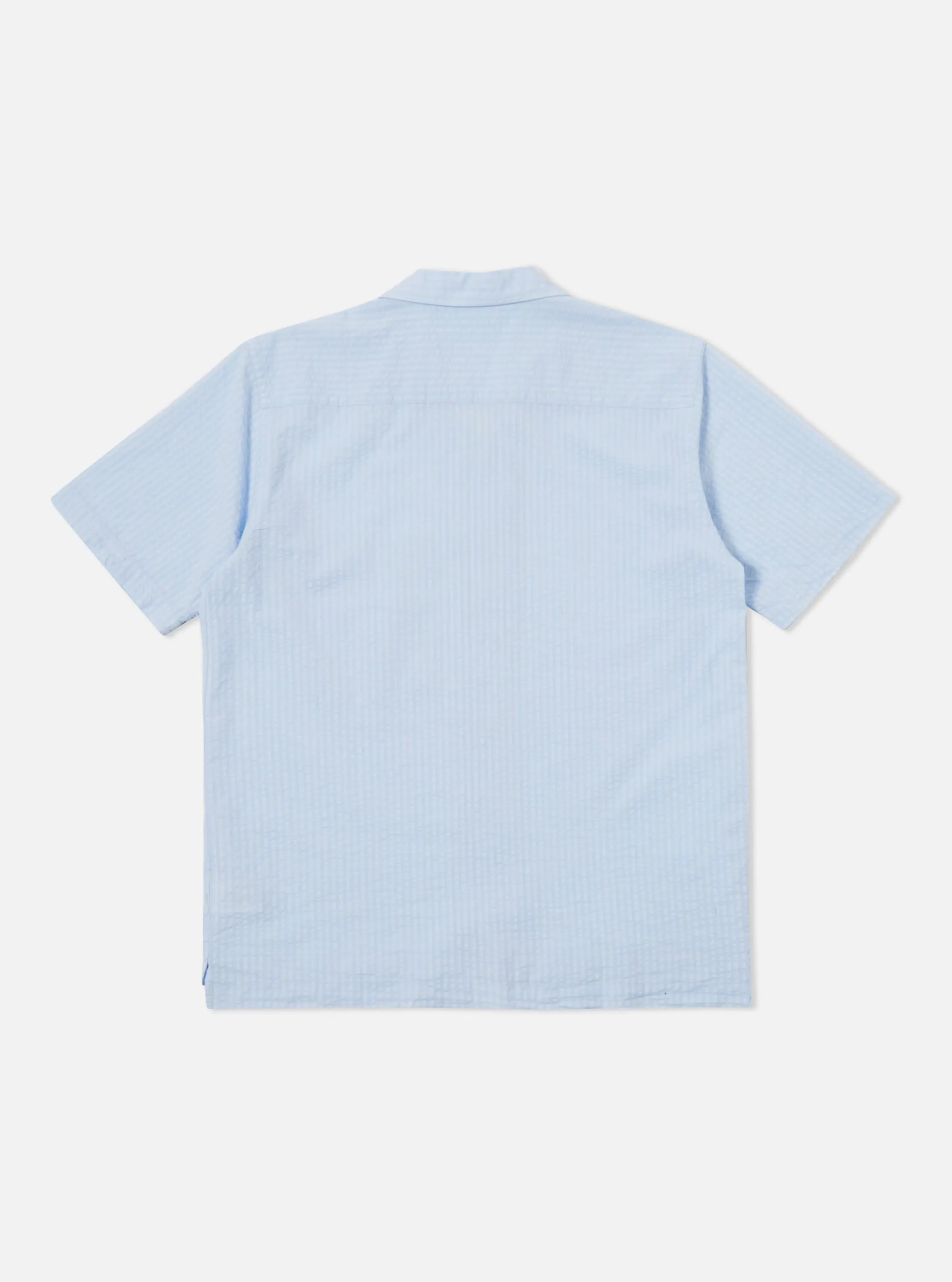 Universal Works Camp Shirt II in Pale Blue Onda Cotton sold by Universal Works product image thumbnail 3