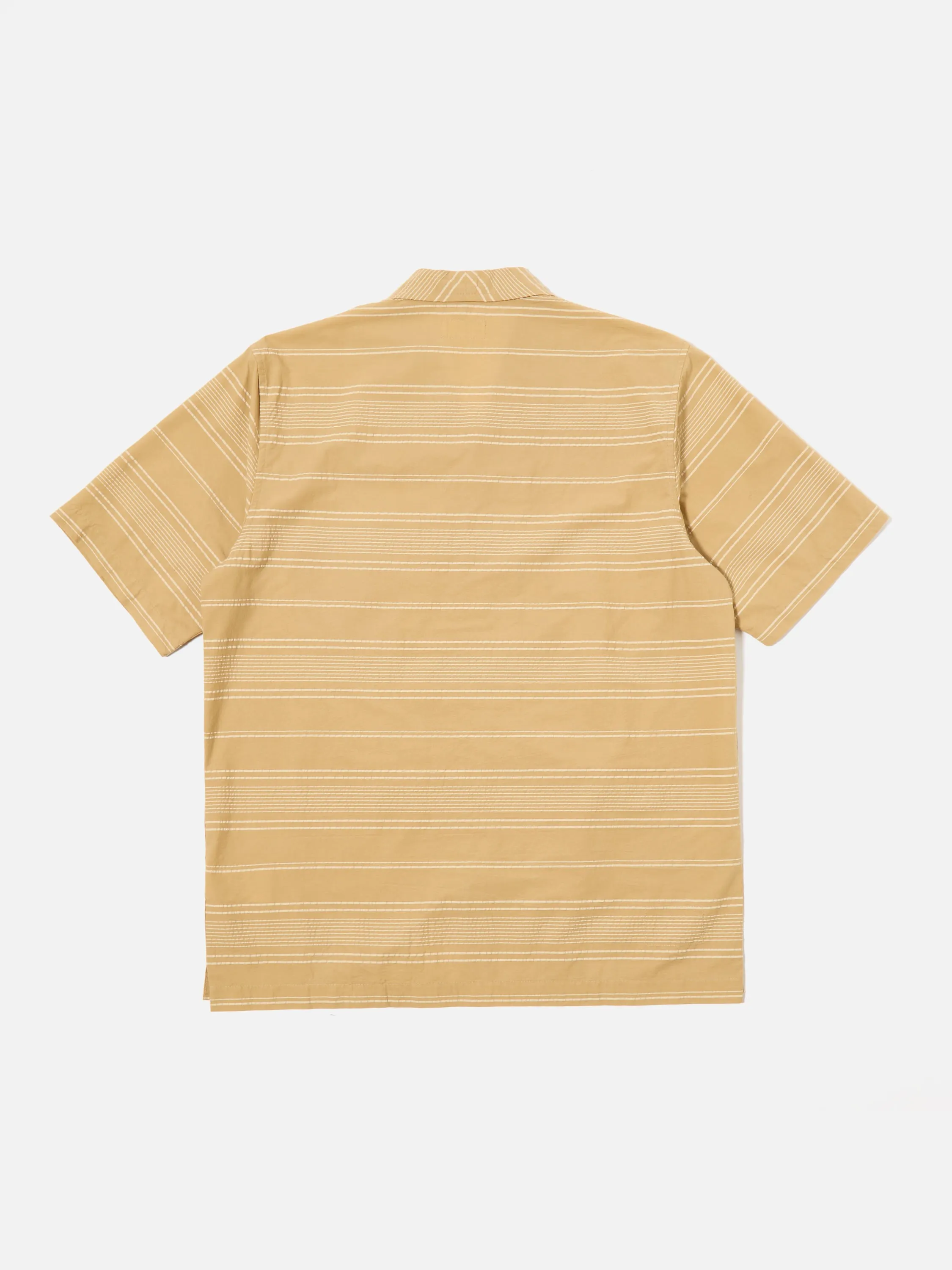 Universal Works Minari Shirt in Sand Textured Stripe sold by Universal Works product image thumbnail 3