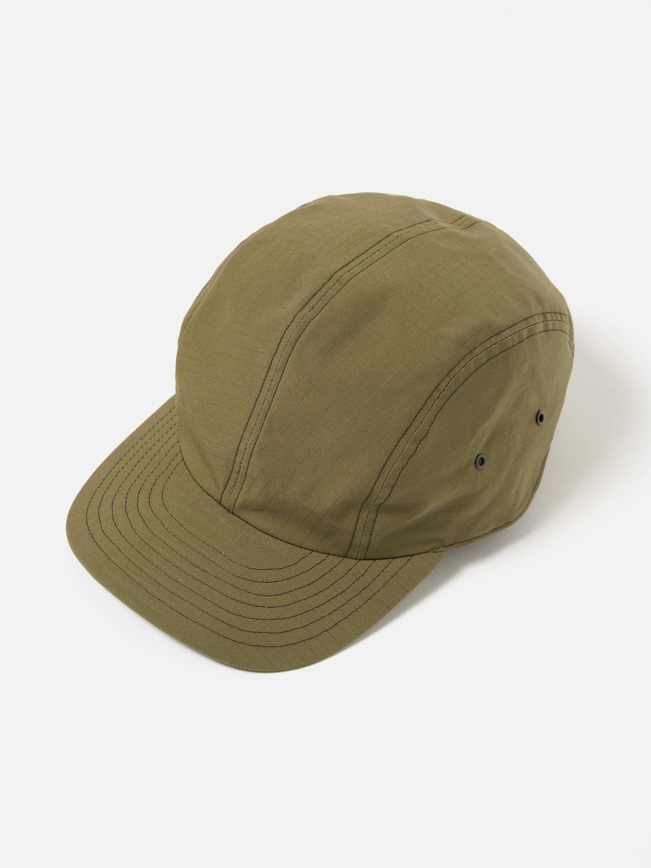 cableami® 4 Panel Cap in Olive Ripstop Cotton sold by Universal Works product image thumbnail 5