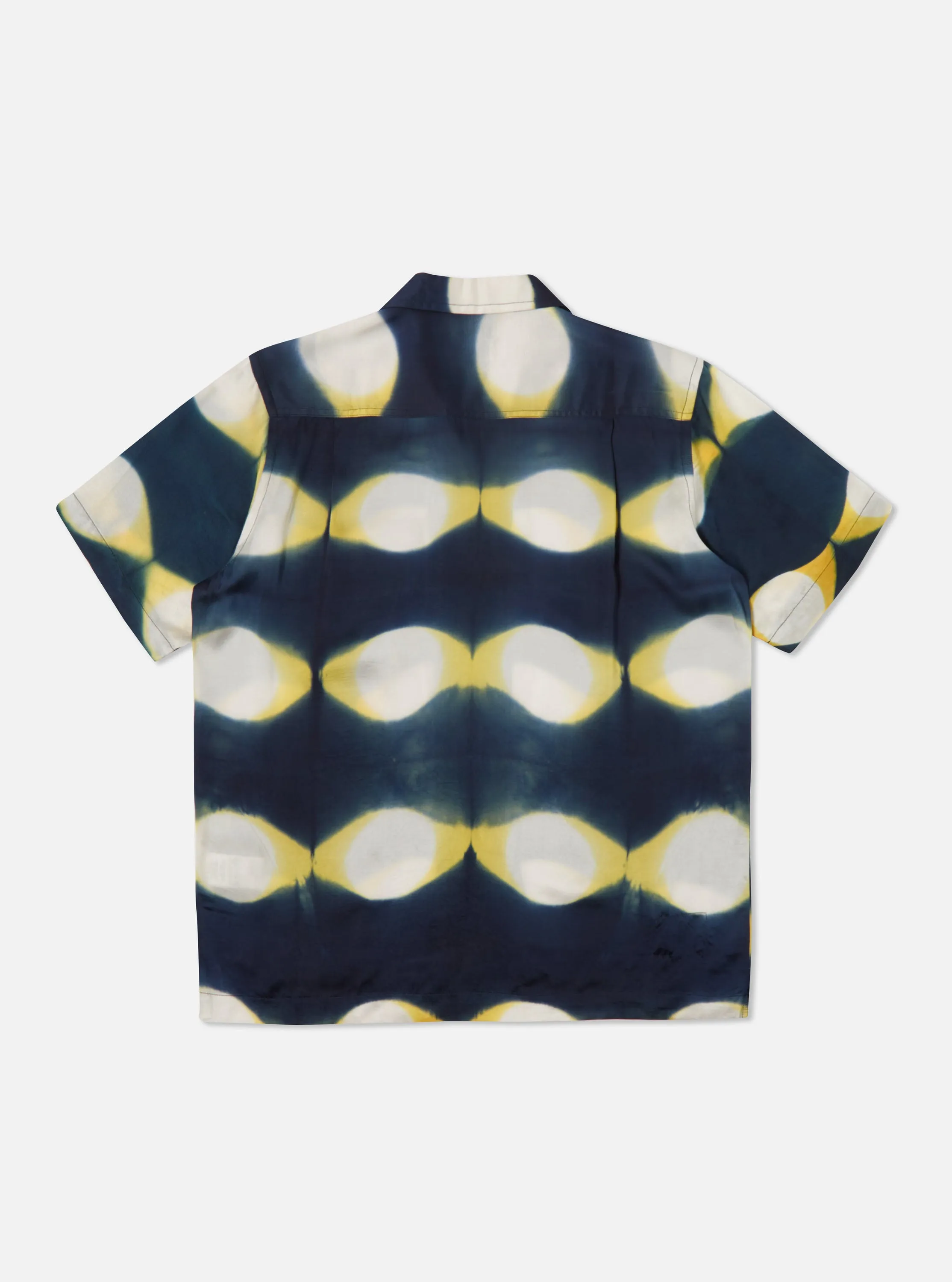 Universal Works Camp Shirt in Navy/Yellow Tie Dye sold by Universal Works product image thumbnail 3