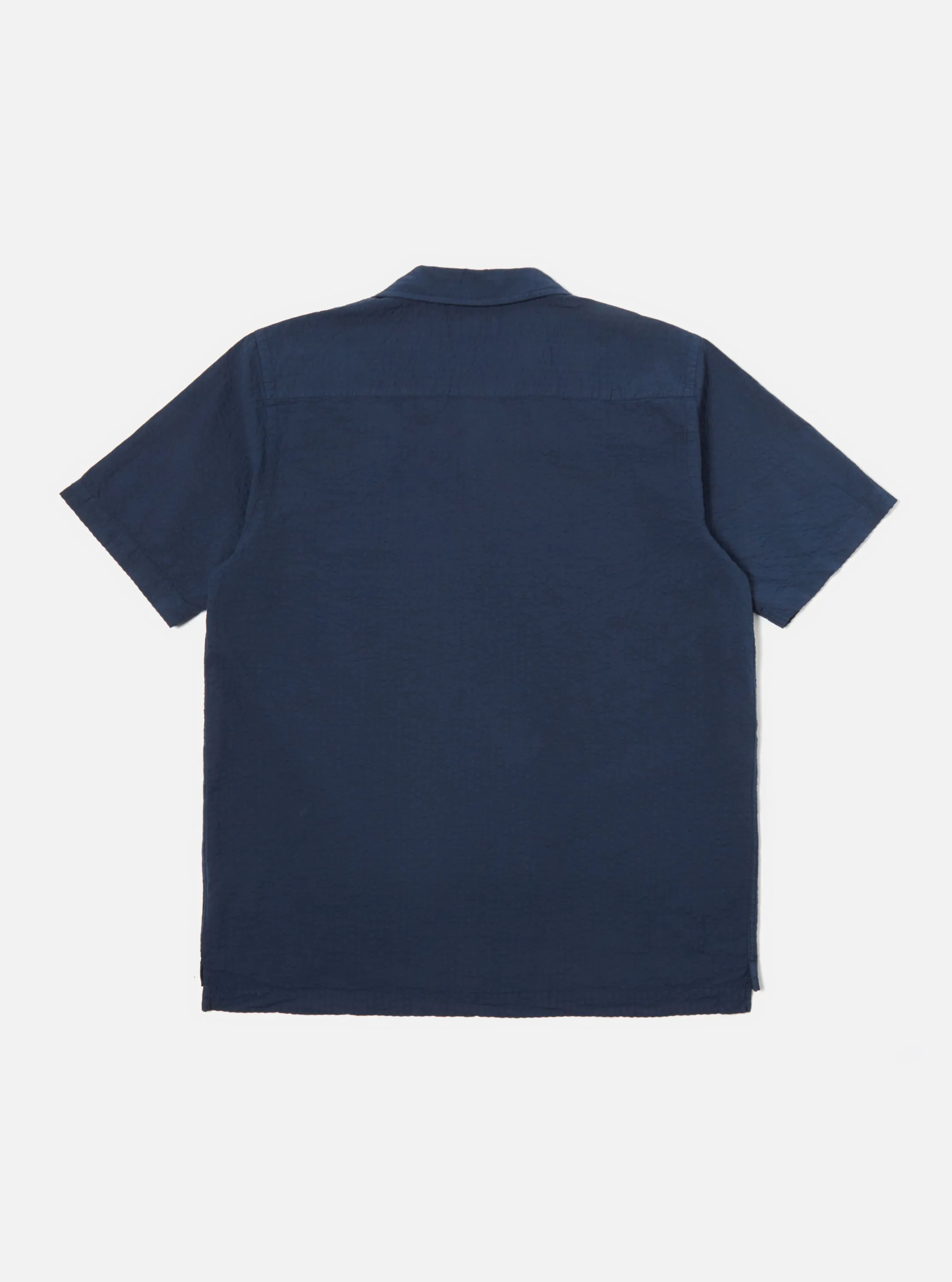Universal Works Camp Shirt II in Navy Onda Cotton sold by Universal Works product image thumbnail 3