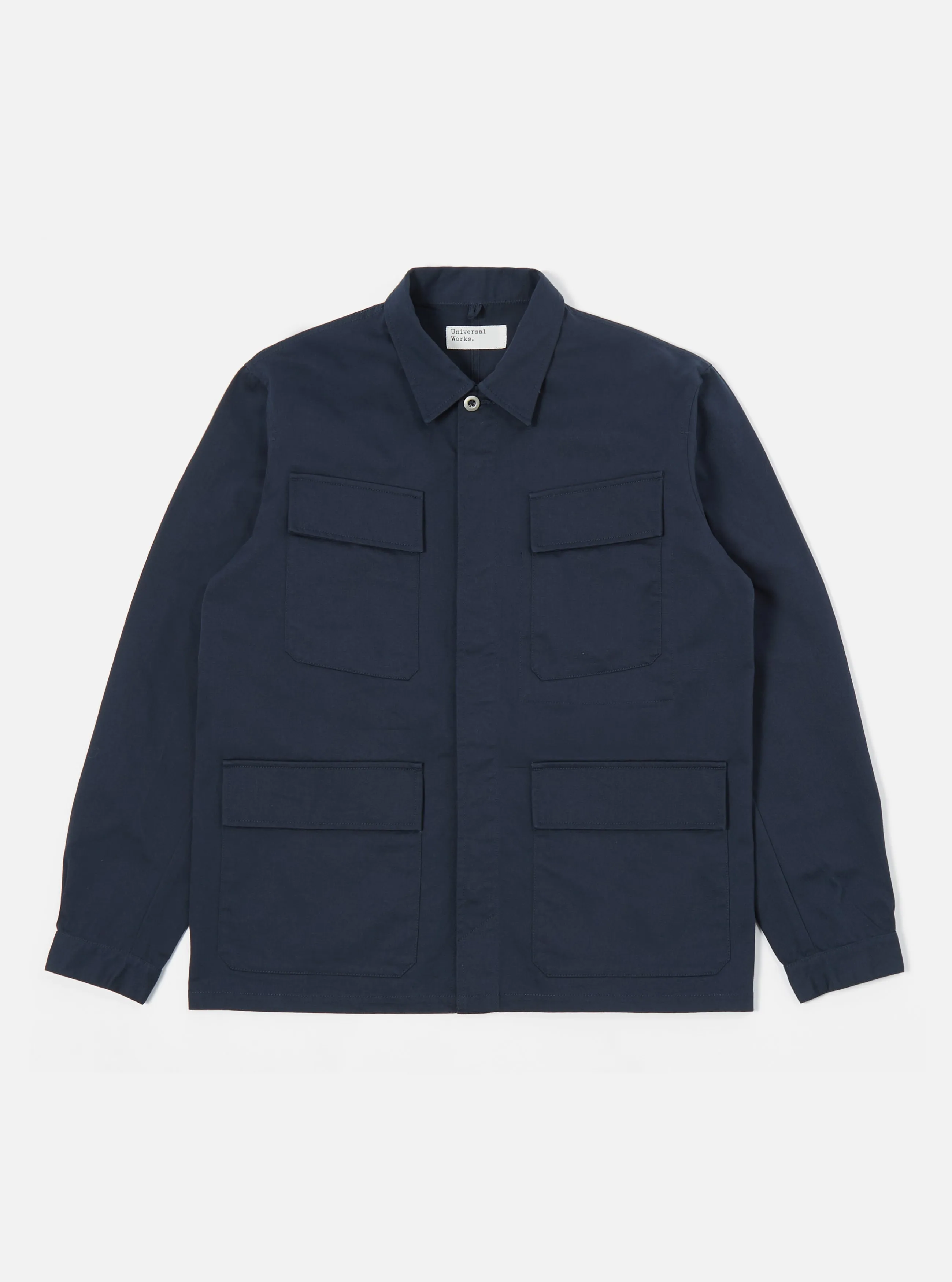 Universal Works MW Fatigue Jacket in Navy Twill sold by Universal Works