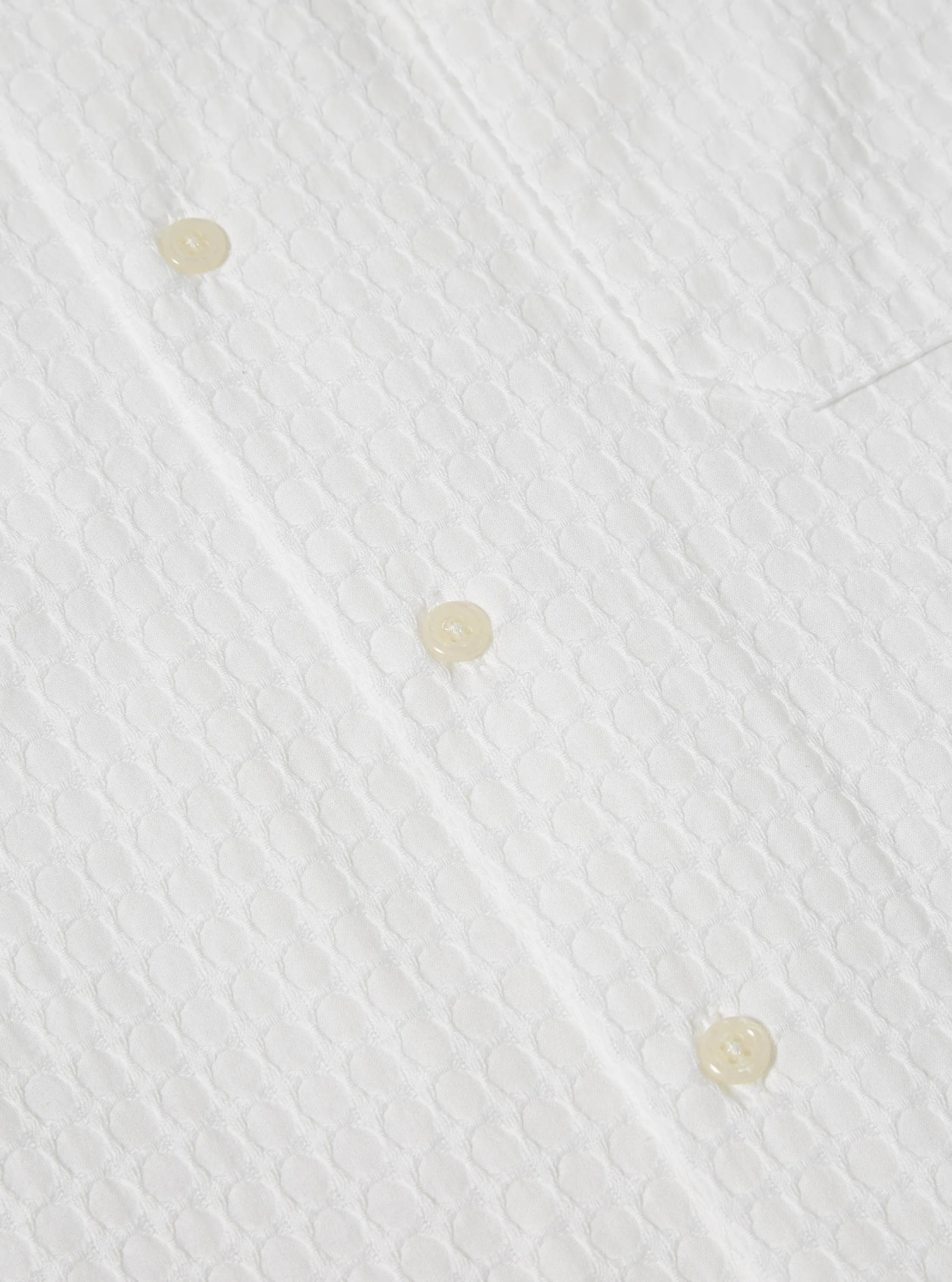 Universal Works Road Shirt in White Delos Cotton sold by Universal Works product image thumbnail 5